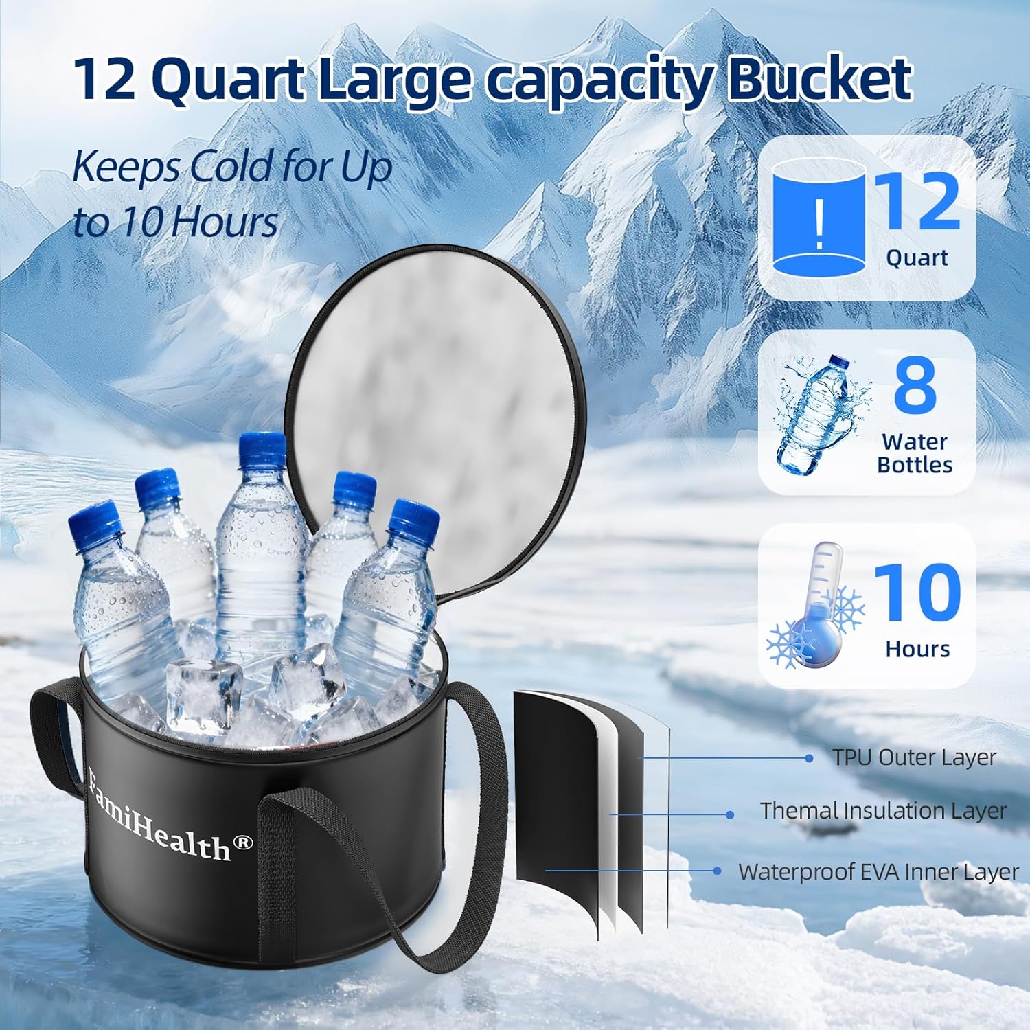 Cold Therapy Machine, Portable Ice Machine for Knee After Surgery, Programmable Knee Replacement Recovery System for Post Surgery Recovery Sports Injuries Reduce Swelling (Black)