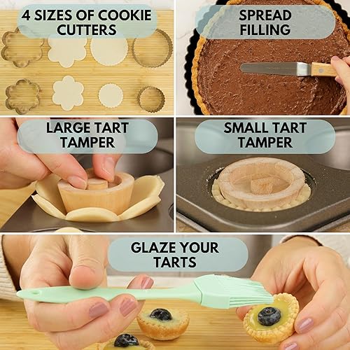 Miniatura 5 de Juego de moldes para hornear, acero al carbono, antiadherente, parte inferior extraíble de 9 pulgadas, quiche, herramienta de recortemuelle,