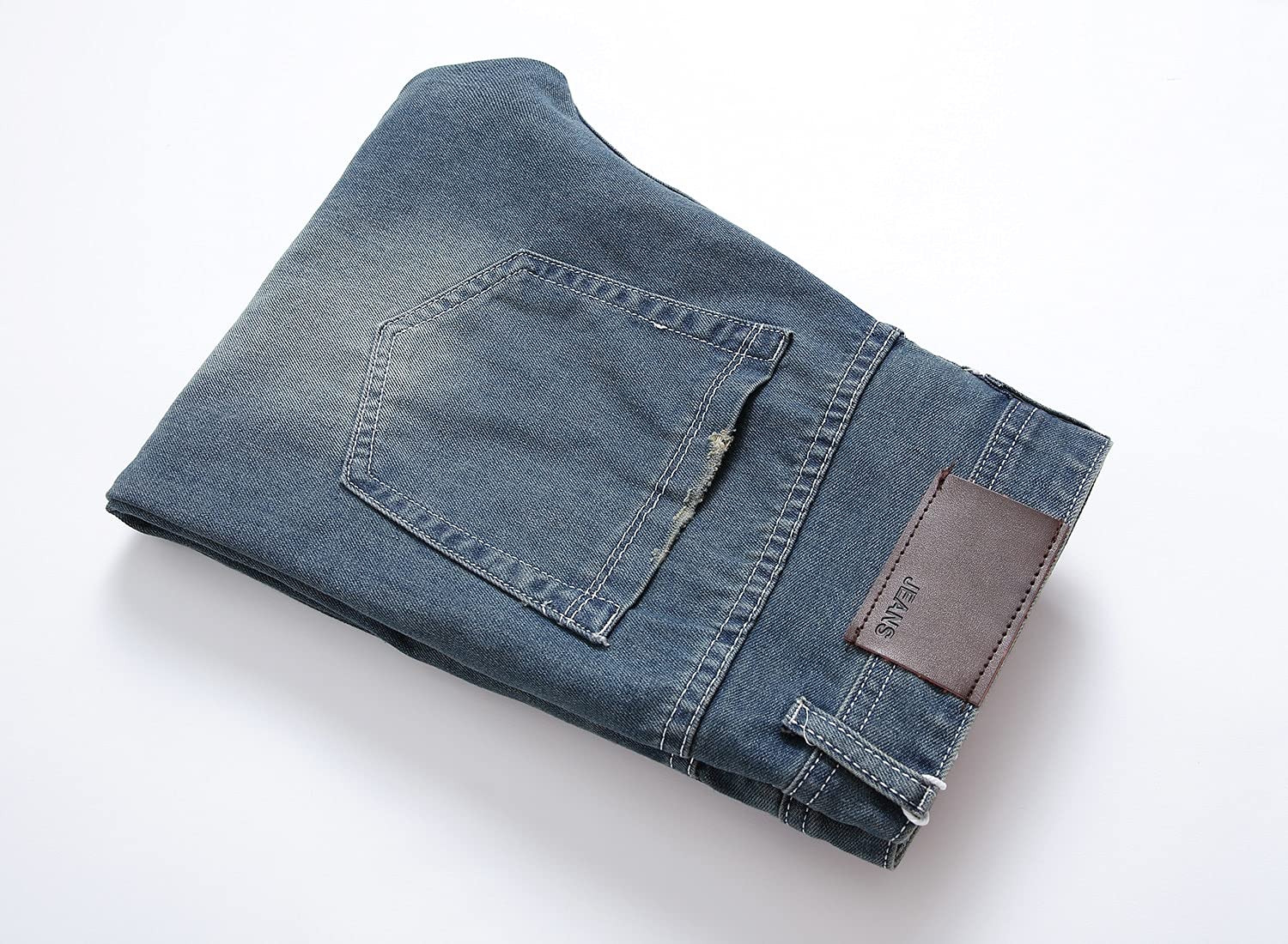 WQZYY&ASDCD Jeans Pantalon Gerade Destroyed Jeans Slim Casual Zerrissene Jeans Homme Retro Herren Denimhose Hochwertige Baumwolle Herrenhosen