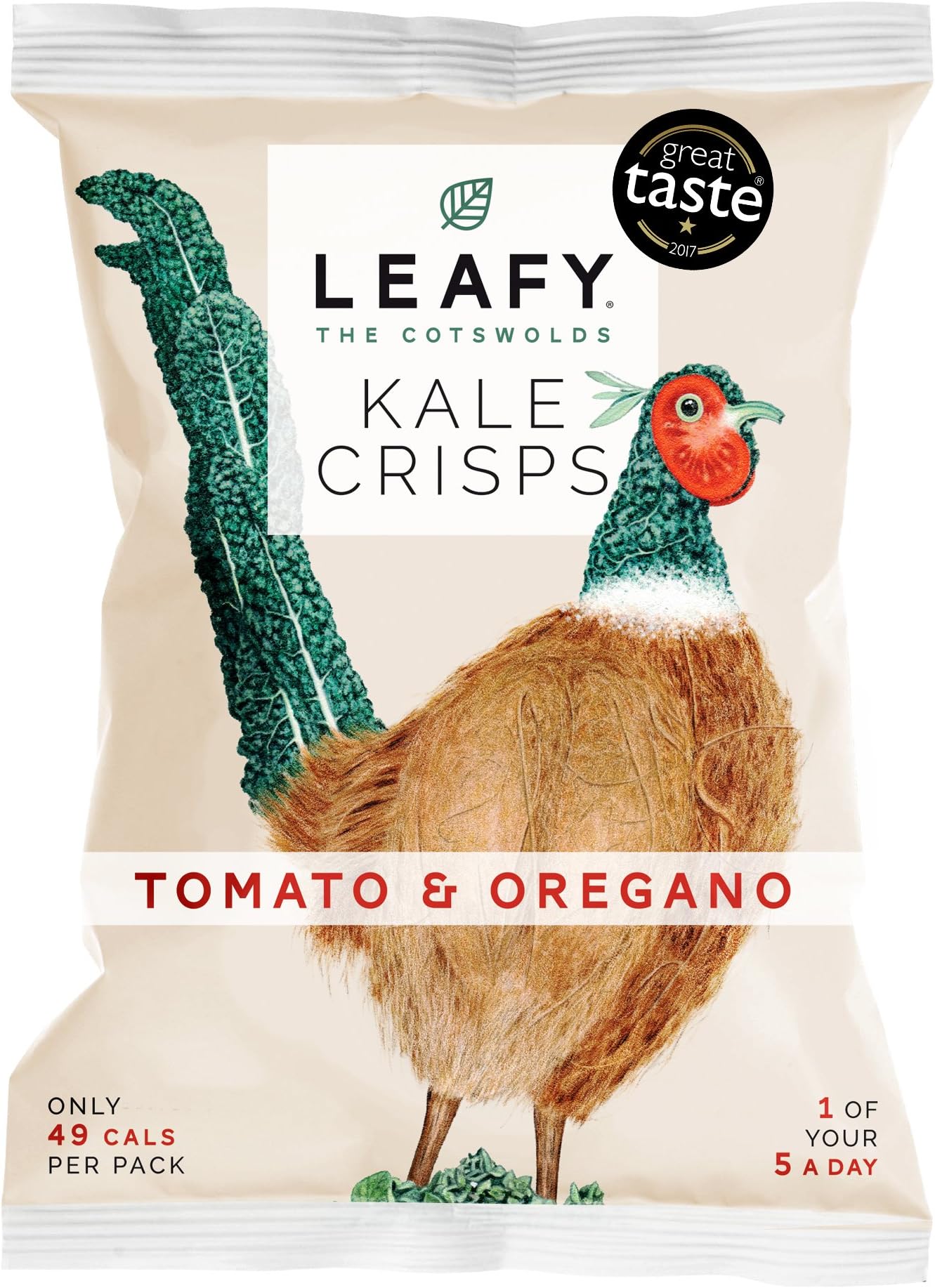 LEAFY Kale Crisps - Tomato & Oregano (6 x 12g)