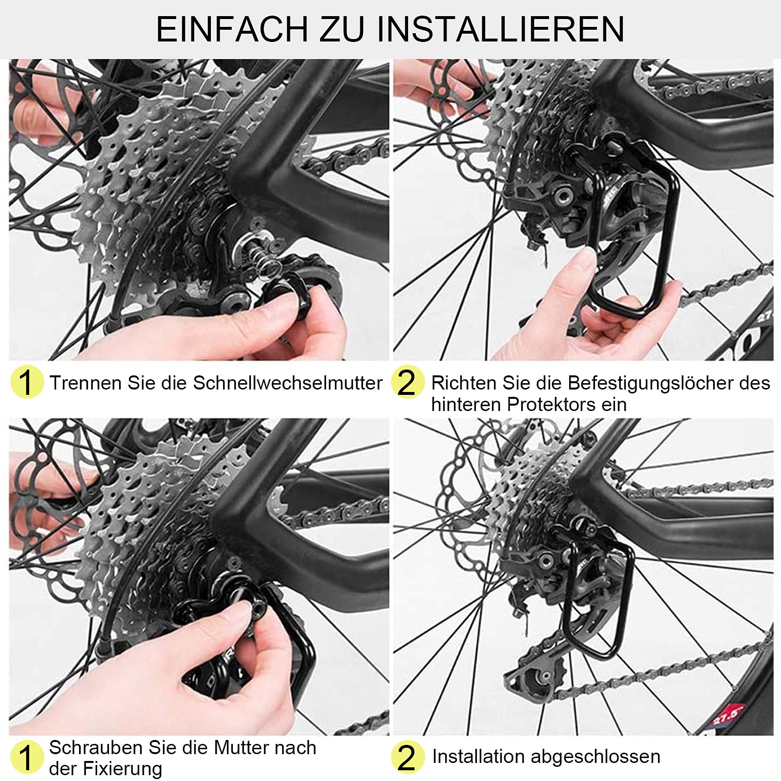 Fahrrad Schaltwerk Schutz - Schutzbügel Für Mountainbike Damen & Herren