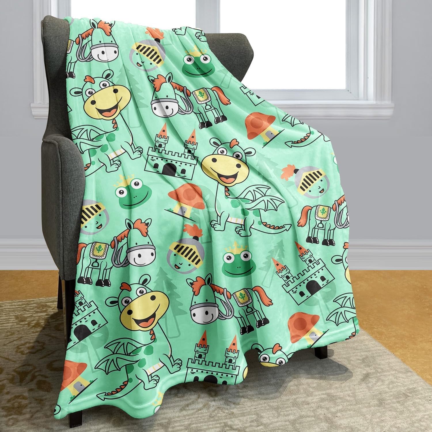 Uroczy koc do przytulania dla dzieci, pluszowy miękki koc, flanelowy koc polarowy, małe żółte kaczki, prezent dla chłopców i dziewczynek, 200 x 200 cm (13, 220 x 240 cm)