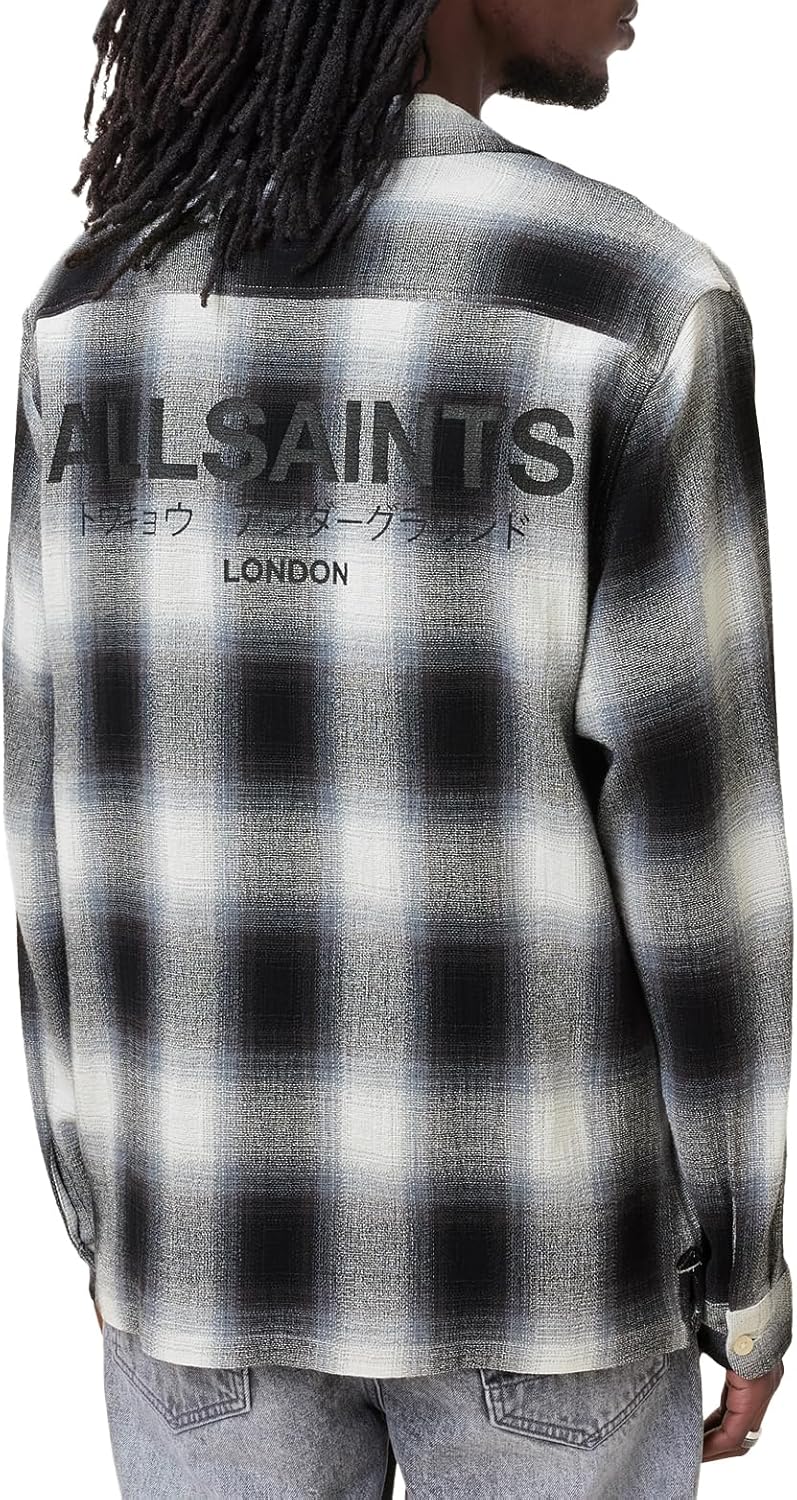 AllSaints Mens Underfade Ls Shirt - Image 6