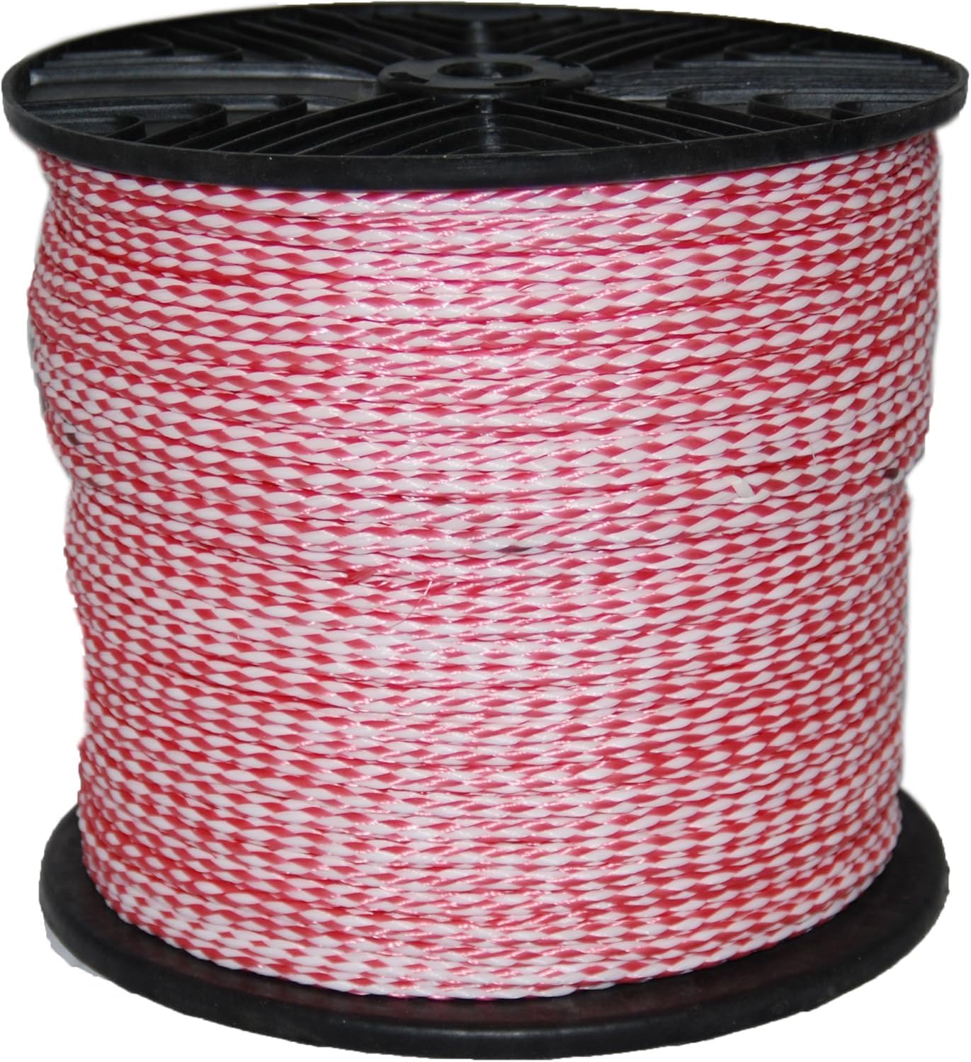 T.W. Evans Cordage 27-307 1/4-Inch by 1000-Feet Hollow Braid Polypro Rope, Red and White