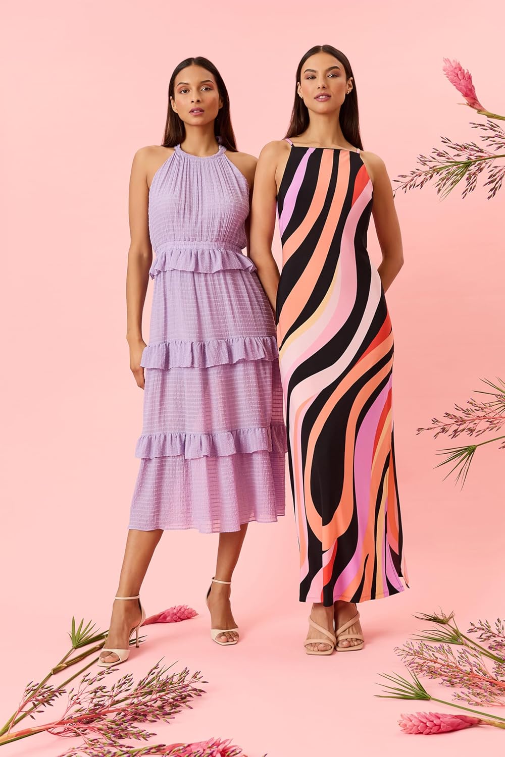 Donna Morgan Women's Sleek Form-Fitting Maxi Floor Length Column Silhouette with Side Slit-Elegant Wedding Guest Dress - Image 3