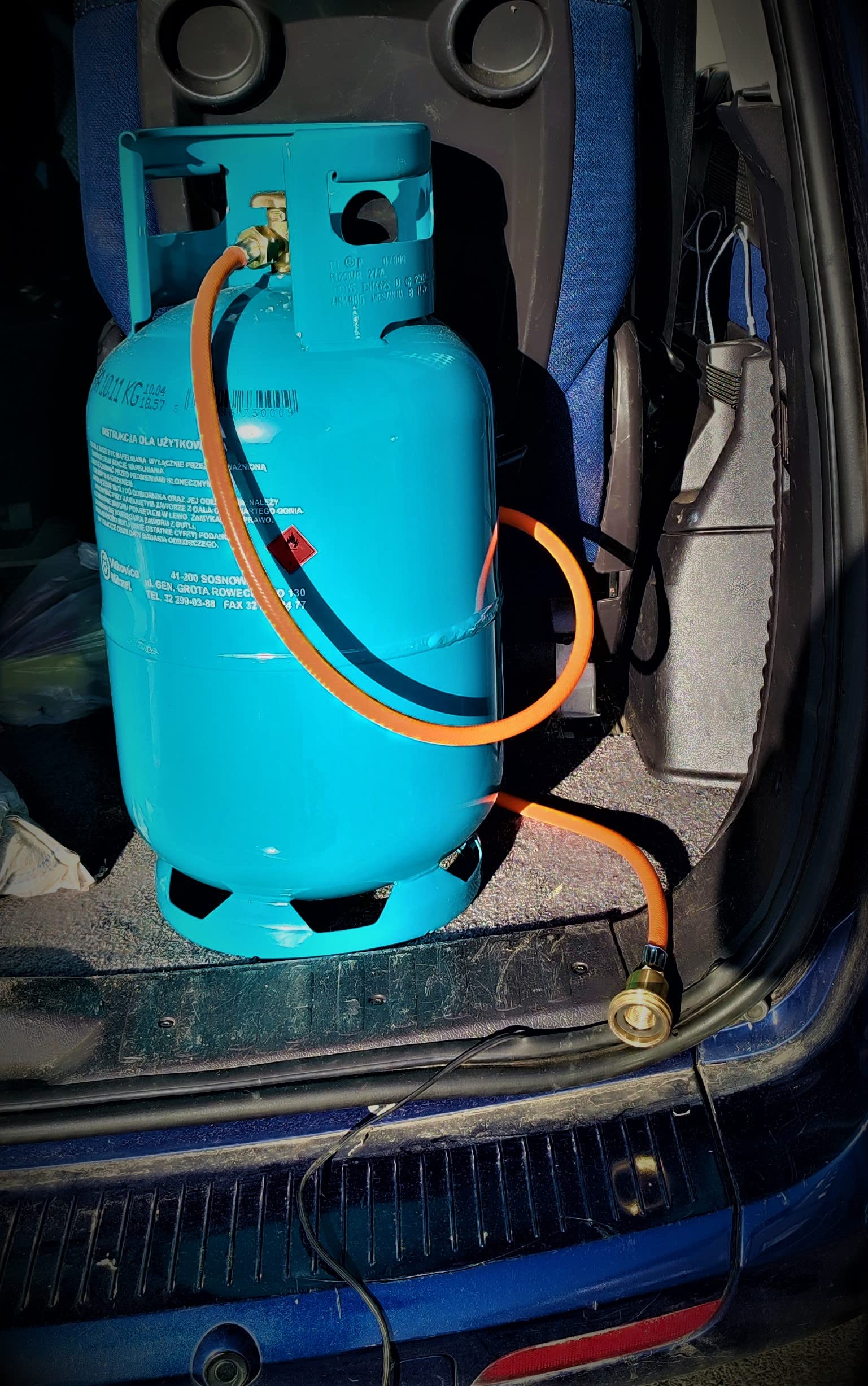 Propan Butan Gasschlauch Tankadapter Acme (Europe) 100cm (1m) | Ø9mm | 21.8" - ACME Fülladapter | Propangasschlauch | LPG Autogas | Euronozzle | Gas Hose für Autogasfahrzeuge, Camping