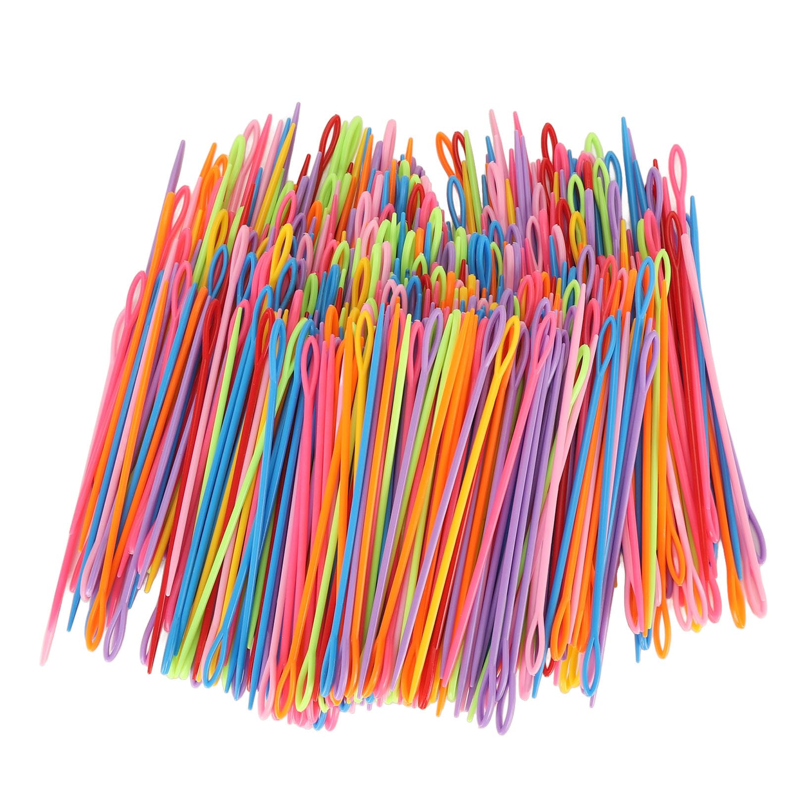 1000 Pezzi Aghi da Cucito in Plastica, Aghi per Filati di Plastica con Occhia Grande da 5,9 Pollici, Aghi da Cucito per Filati Colorati, Aghi per Allacciatura di Sicurezza