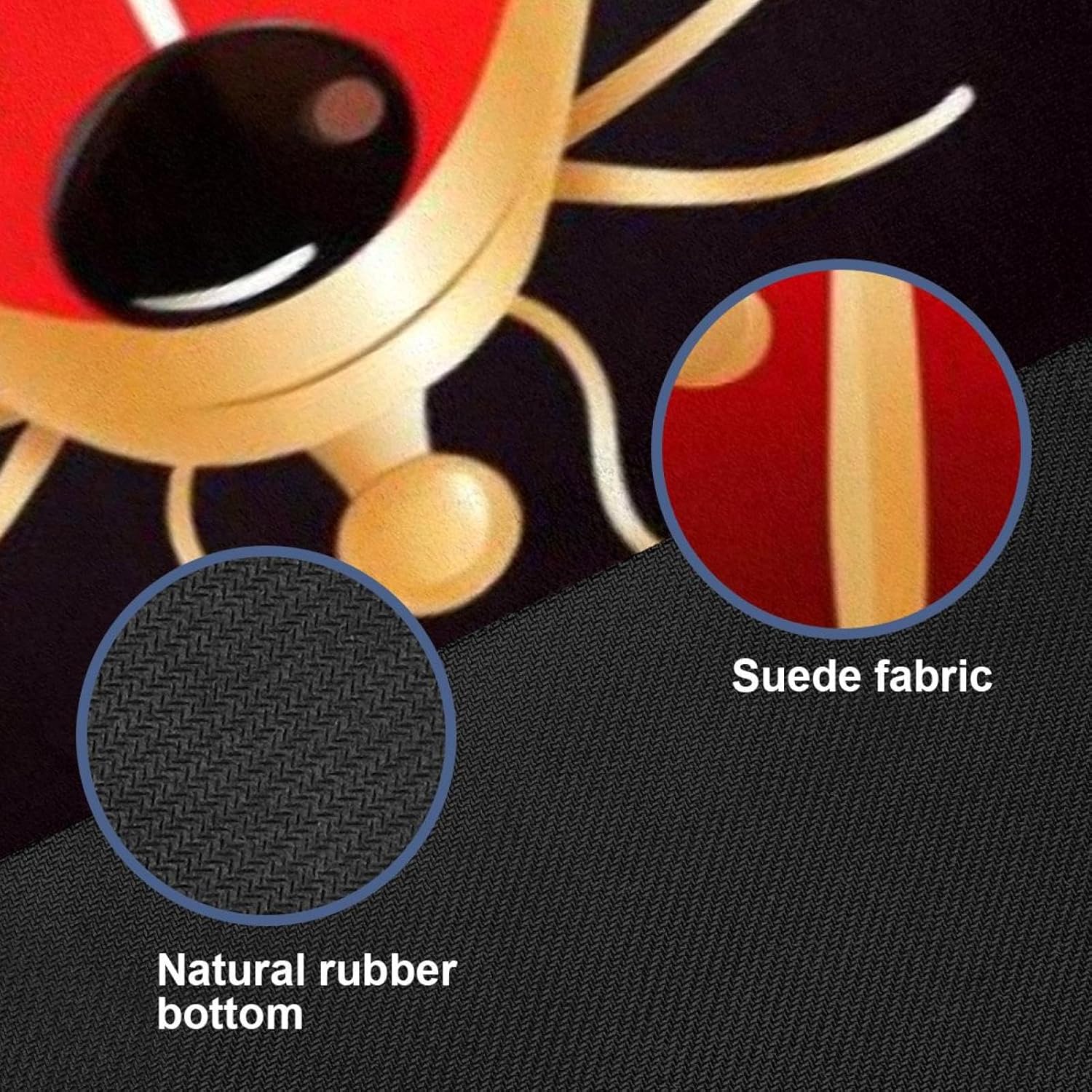 Yoga Towel, Ladybug Pattern Non Slip Sweat Absorbent Hot Yoga Mat Towel for Hot Yoga, Pilates and Fitness - 72.8" x 26.8"