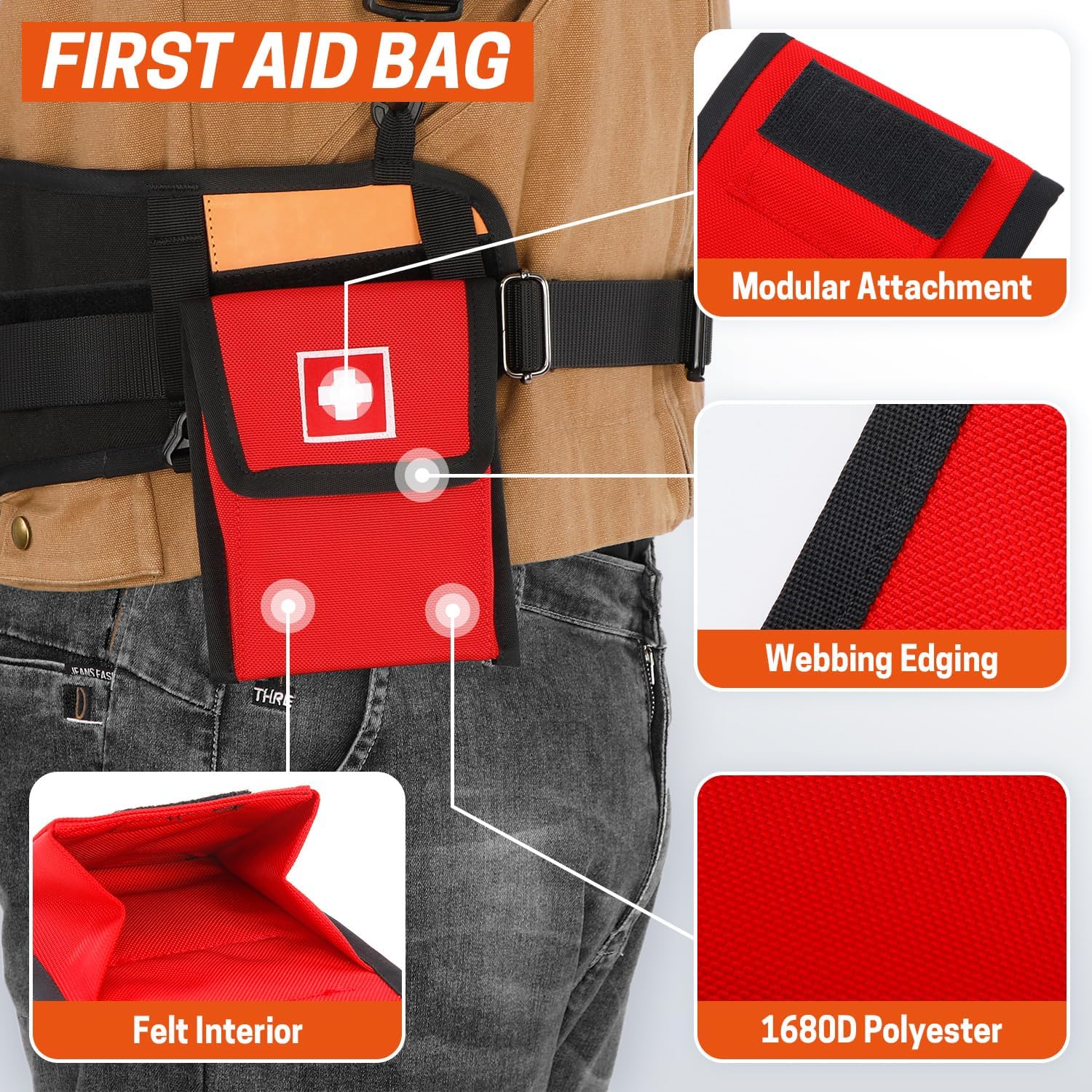 Leather Logging Belt Kit, Veg-Tan Leather Loggers Tool Belt with Felling Wedge Pouch and Axe Bag, Adjustable Logging Belt with Suspenders for Men and Women Waist sizes 35"-50"
