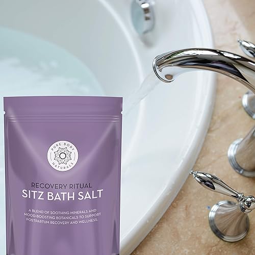 Miniatura 5 de Pure Body Naturals Sal de baño Sitz  Cuidado posparto y comodidad para hemorroides  Remojo natural para cuidado personal y hemorroides, esenciales