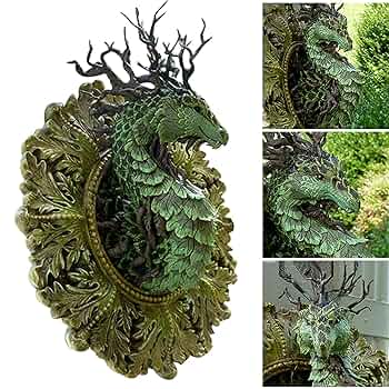 ドラゴンの頭部 壁掛け アンティーク アート オブジェ　美術品　銅色 71wvMyvVRyL._UF350,350_QL80_.jpg