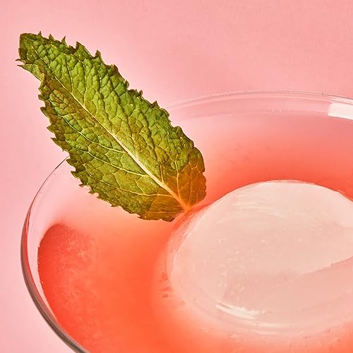 Miniatura 7 de Zoku Juego de 2 moldes de silicona para esferas de hielo, apilables de 2.5 pulgadas, mantiene las bebidas más frías durante más tiempo con menos