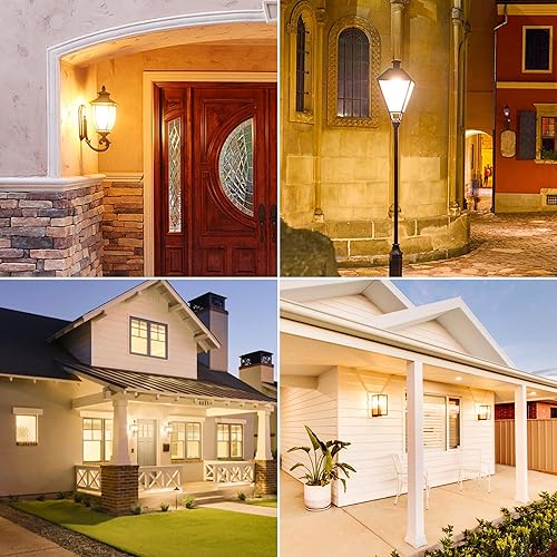 Miniatura 6 de Torkase Bombillas de luz para exteriores del anochecer al amanecer, no requiere temporizador, 12 W (equivalente a 100 W), blanco cálido 3000 K,