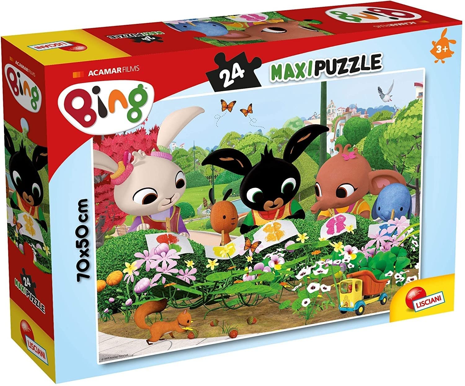 Lisciani - BING SUPERMAXI PUZZLE 24 NATURE - Extra-Large Puzzle for Kids Age 3+ - Discover Nature with Bing - 24 Big Pieces Easy to Handle - Educational Activity for Logic & Observation Skills