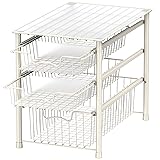 SimpleHouseware Stackable Sliding Basket Organizer