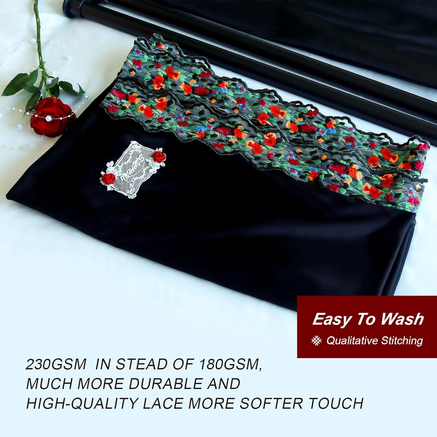 Glory Hole wall Doorway Kit,Quick-Setup Adjustable Door Curtain with Romantic Lace Detail, BDSM Bondage Toy Portable Gift, Fits Most Standard Door Sizes, Gloryhole Doorway Curtain Set