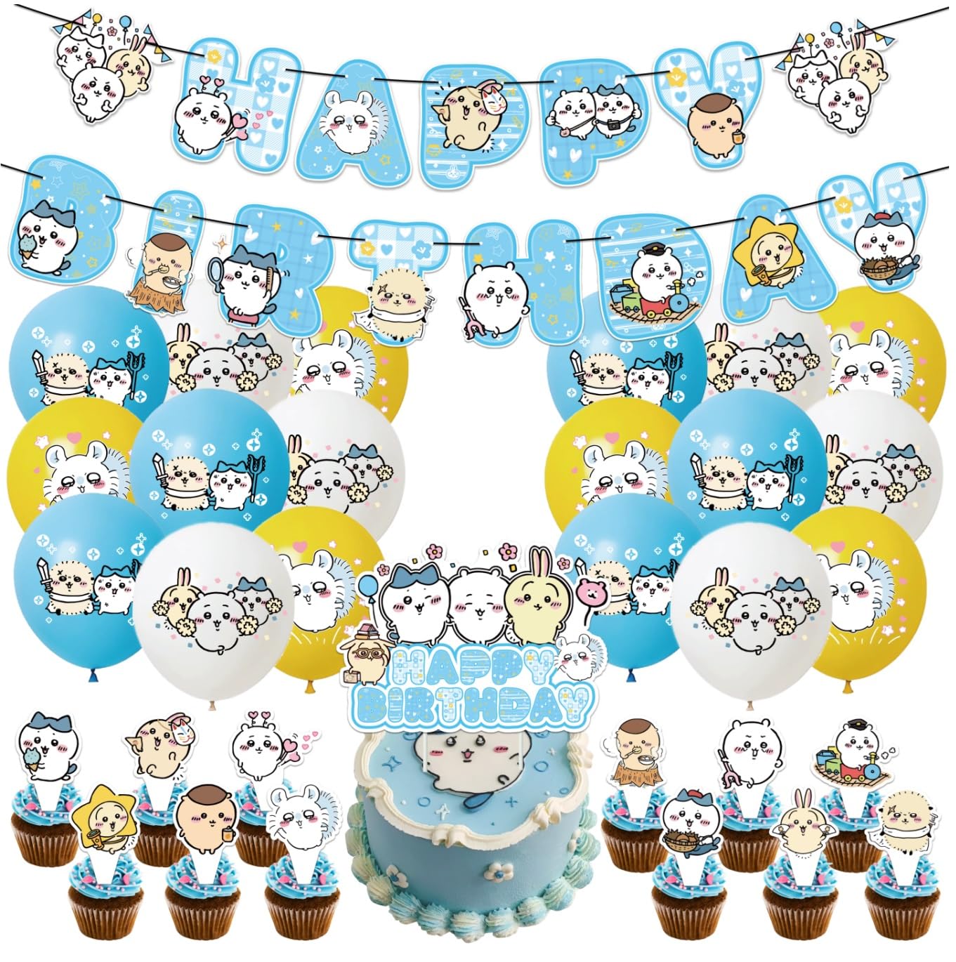 Zeroire Birthday Decorations Cartoon Balloons Birthday Decorations Decorations Children's Celebration Party Balloons Foil Balloon Set Children's Day Party Event Decoration Anniversary Birthday Party :
