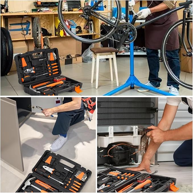 Kit de Herramientas Manuales PioneerWorks, 57 Piezas con Estuche Azul miniatura 6