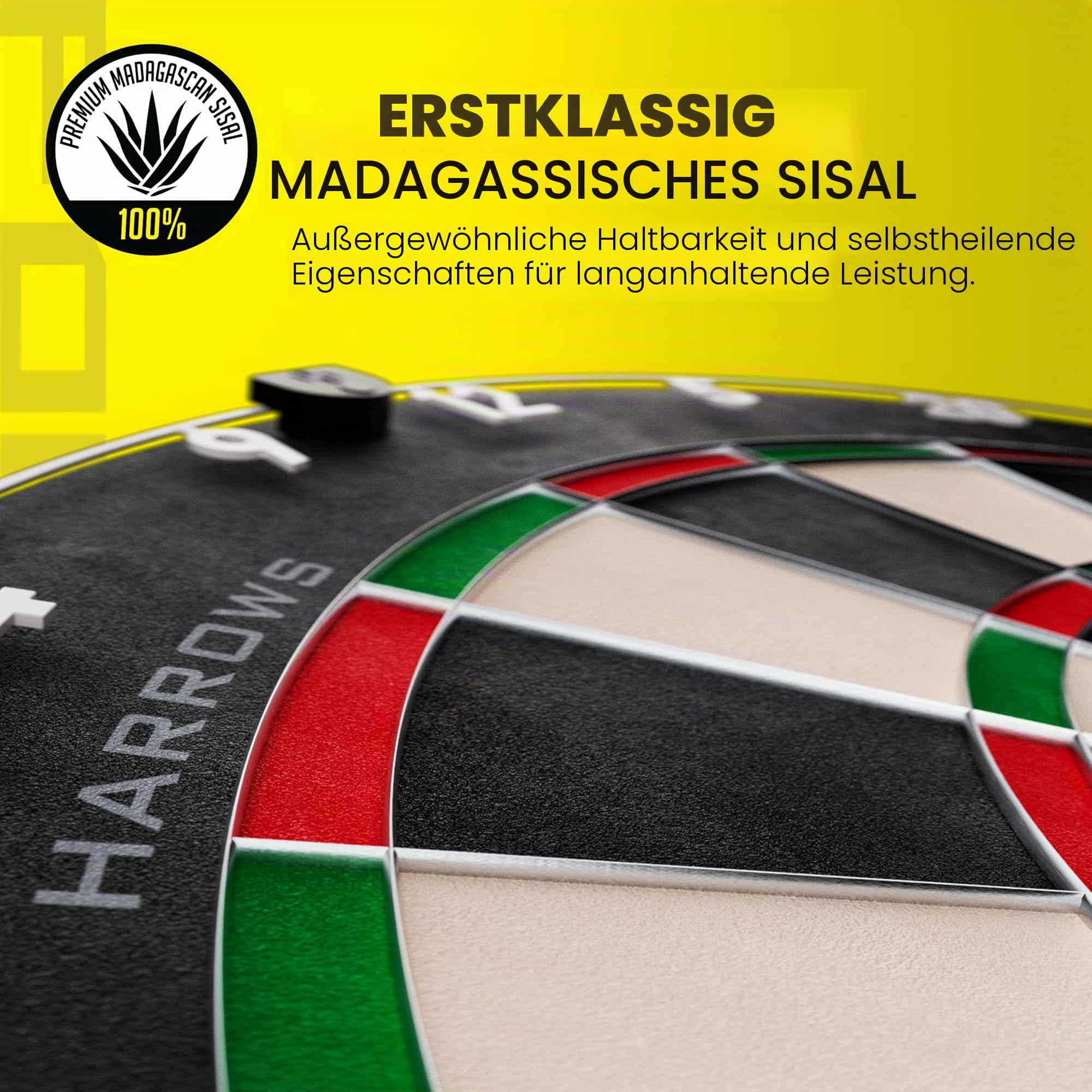 Harrows Dartscheiben I Dartscheibe in Standardgröße I Kompatibel mit Dartscheibenständer, Dartscheibenbeleuchtung und Dartscheibenschrank