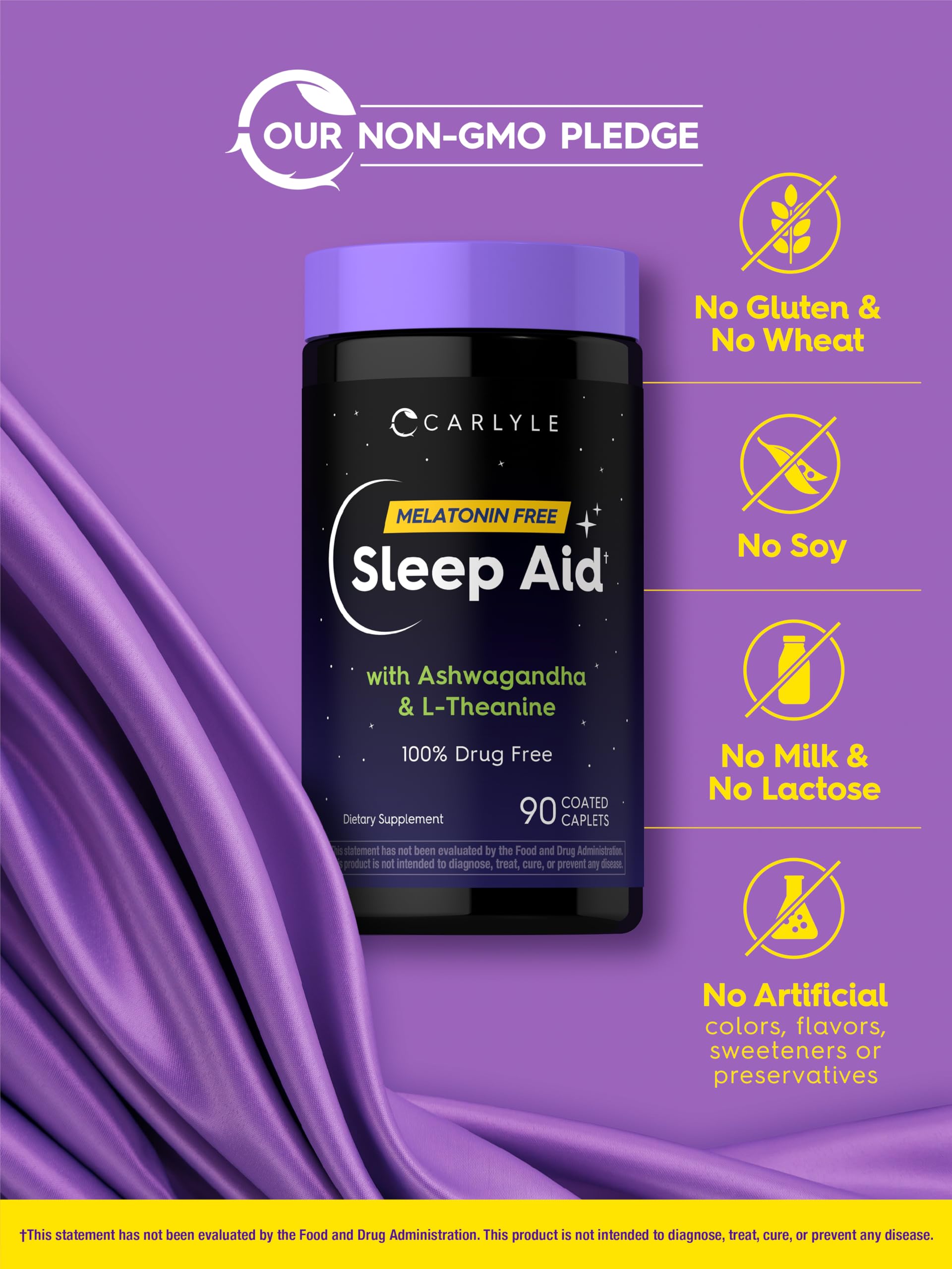 Carlyle Sleep Aid Supplement | 90 Caplets | Melatonin Free — Amazon image 5