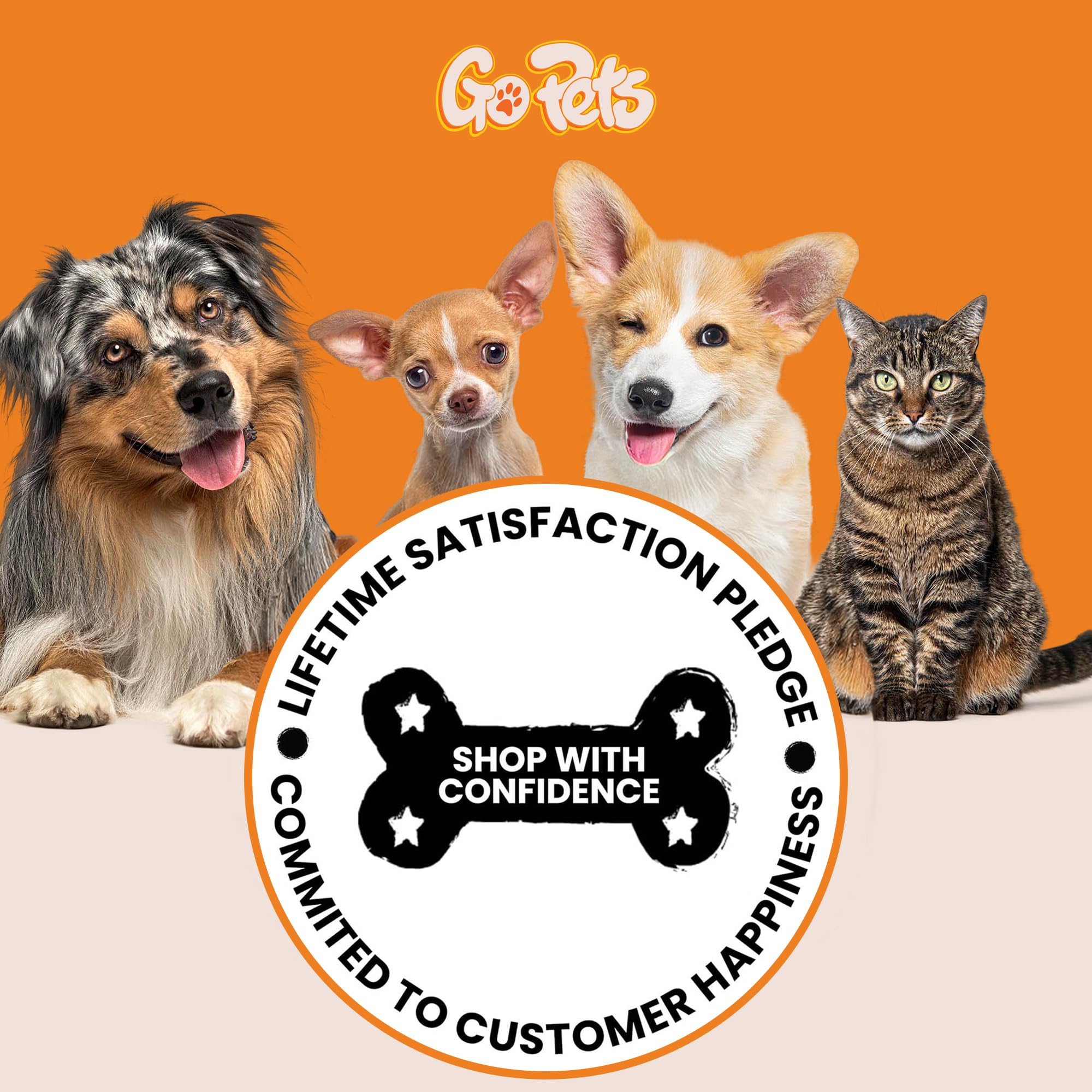 GoPets Cortauñas para Mascotas Grande Naranja