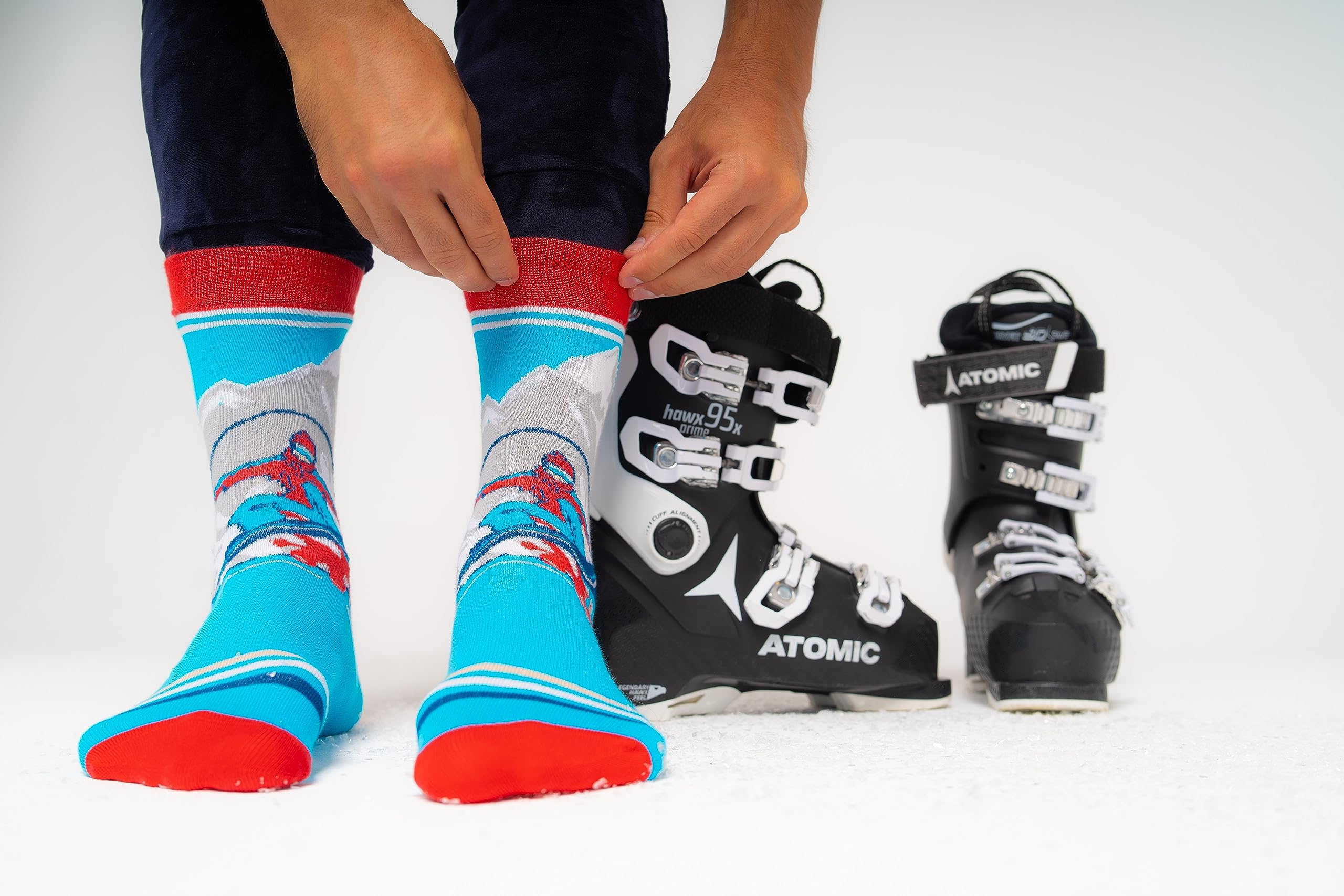 Rainbow Socks - Femme Homme drôle Chaussettes - Chaussettes d'hiver - 1 paire