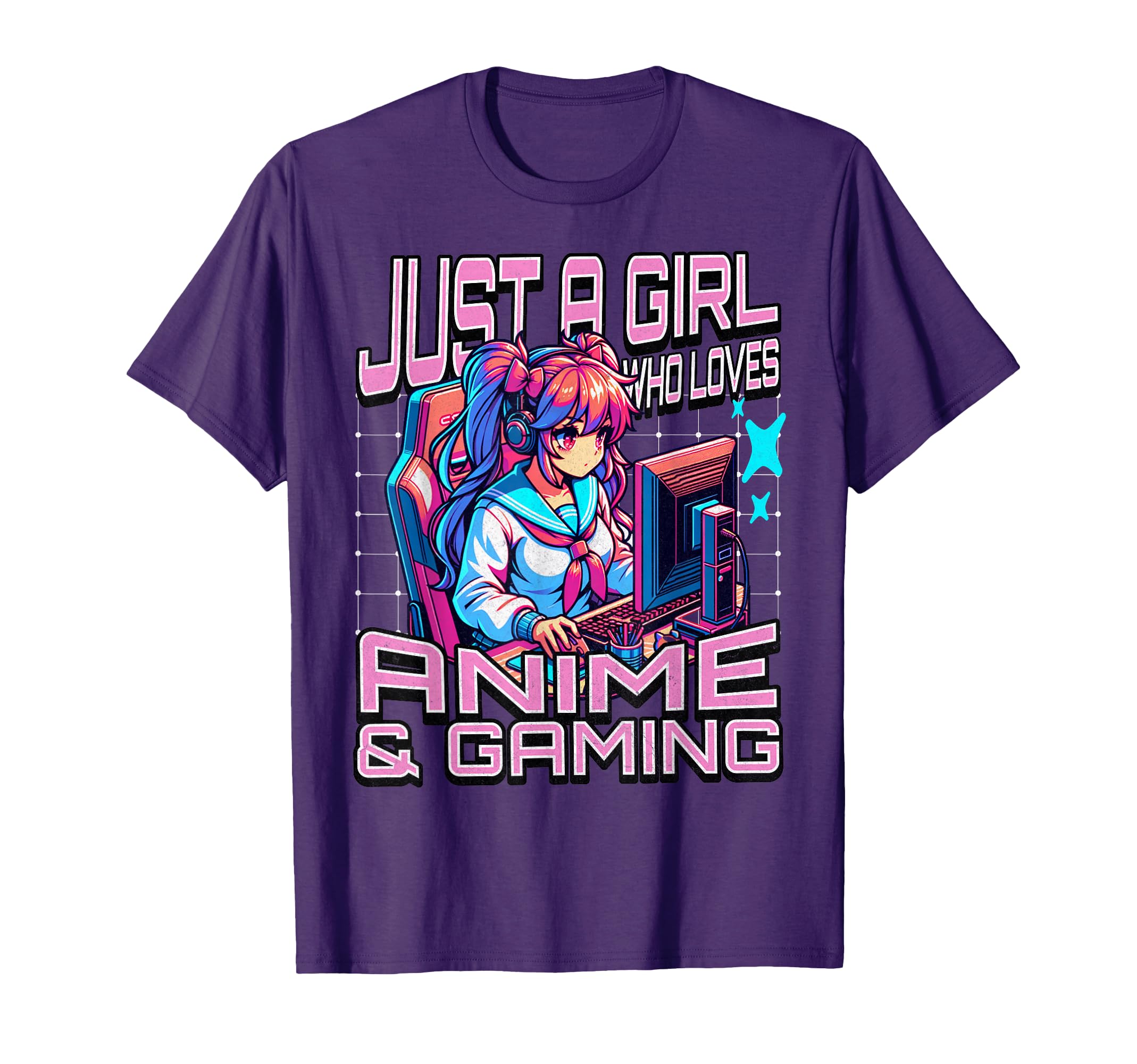 Just a Girl Who Loves Anime & Gaming for Girls Anime Lovers T-Shirt