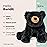 Bearington Baby Bandit Plush Stuffed Animal Black Bear Teddy, 12.5 - Stuffed Animals Plushies - Teddy Bear - Baby Toy