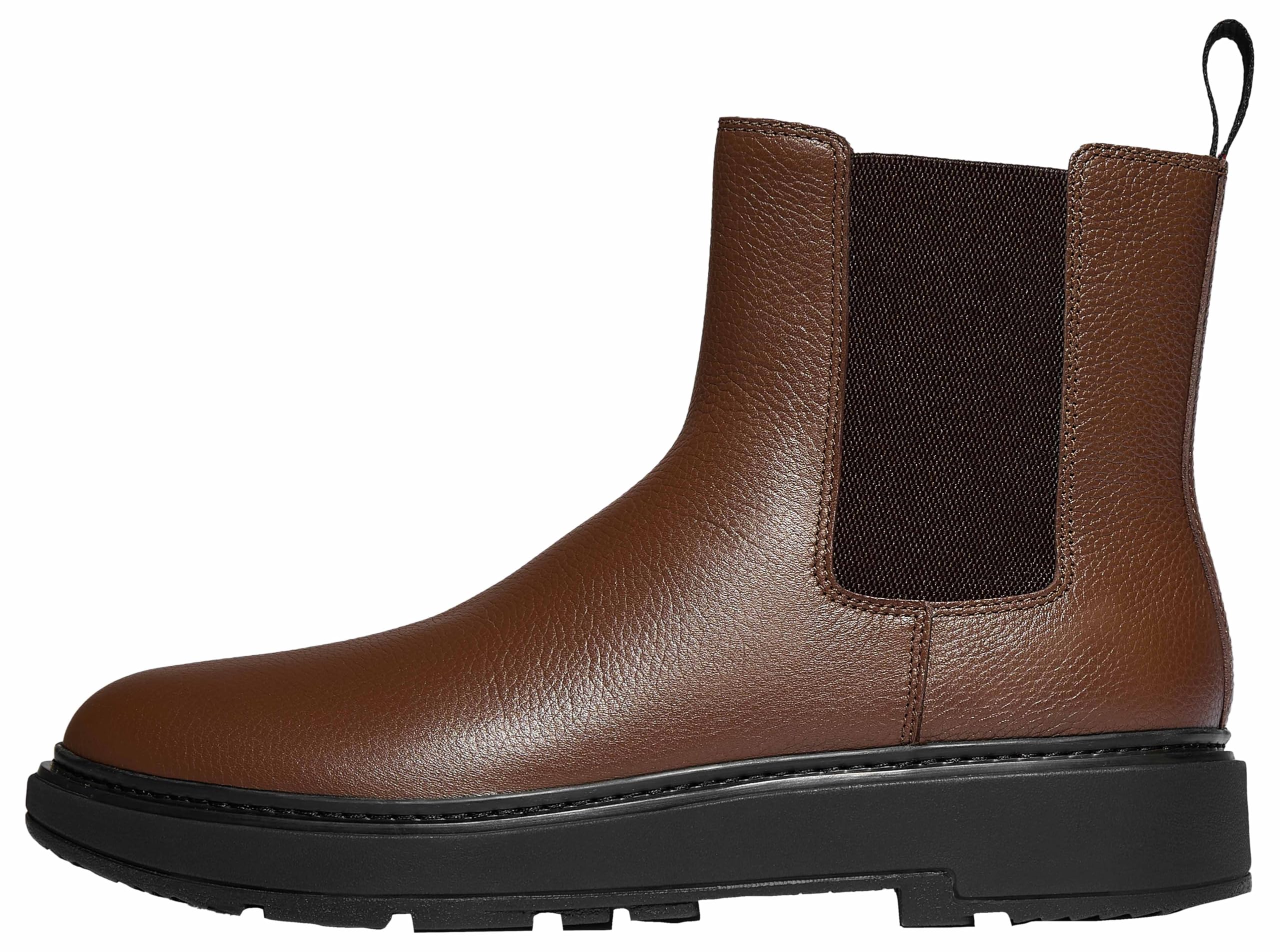 Fitflop Herren Skandi Mens Tumbled-Leather Boots Chelsea-Stiefel, mokkabraun, 44 EU