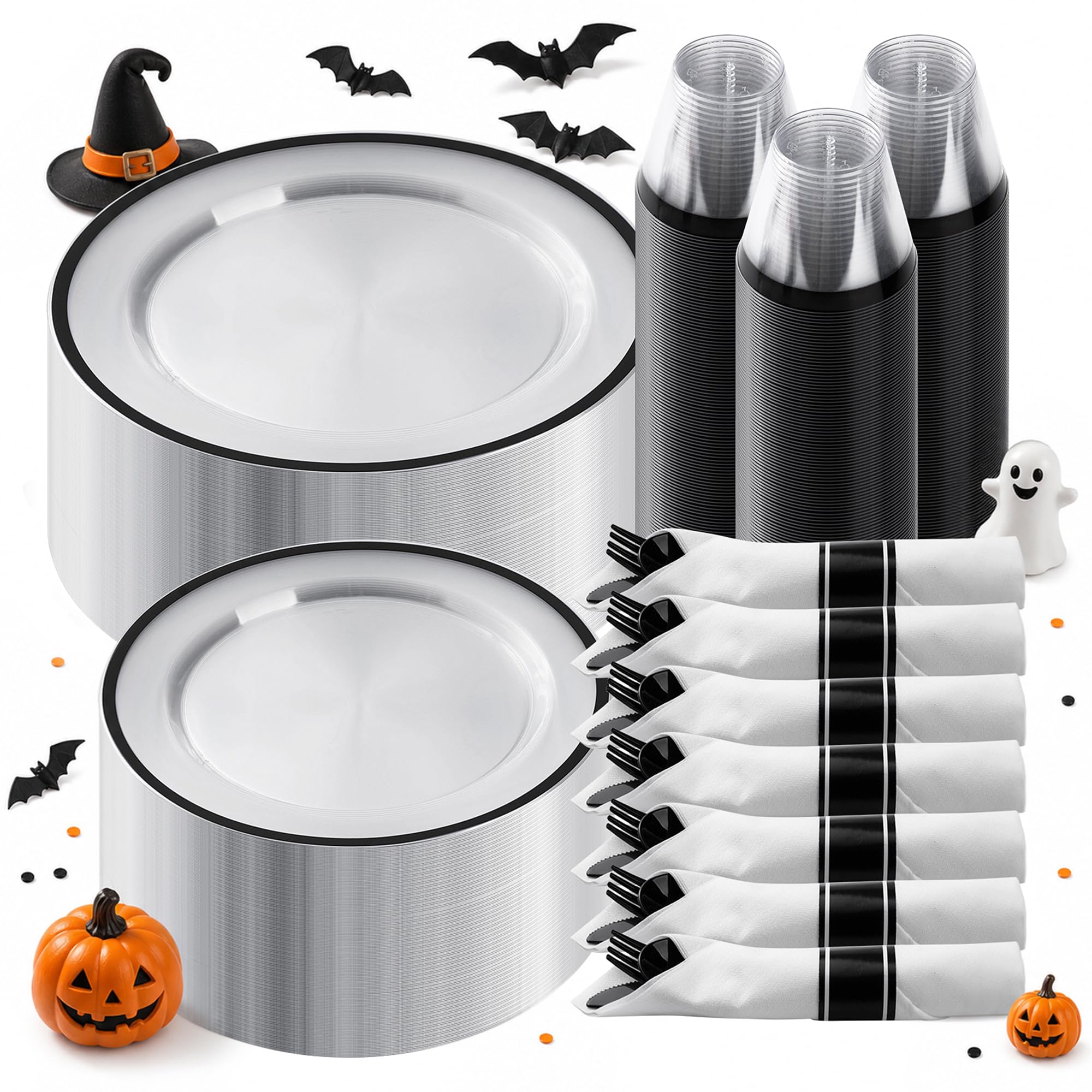 BESTSTAR 350 Piece Disposable Plates Set -1