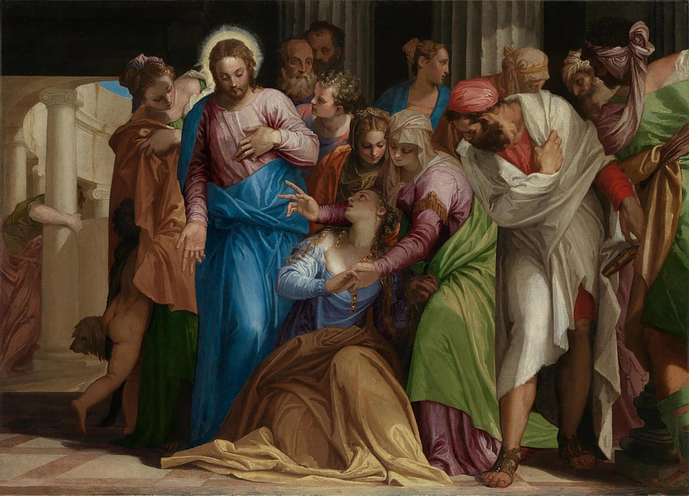ARTXLXXBN Famous Prints Artwork Pictures Poster Painting Art the Conversion of Mary Magdalene by Paolo Veronese Artwork Landscape Pictures for Home Decor 60x90cm