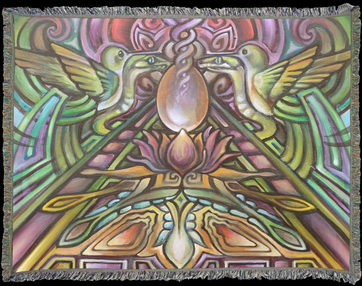 Art Blankets Online Jacquard Woven Cotton Throw The Cosmic