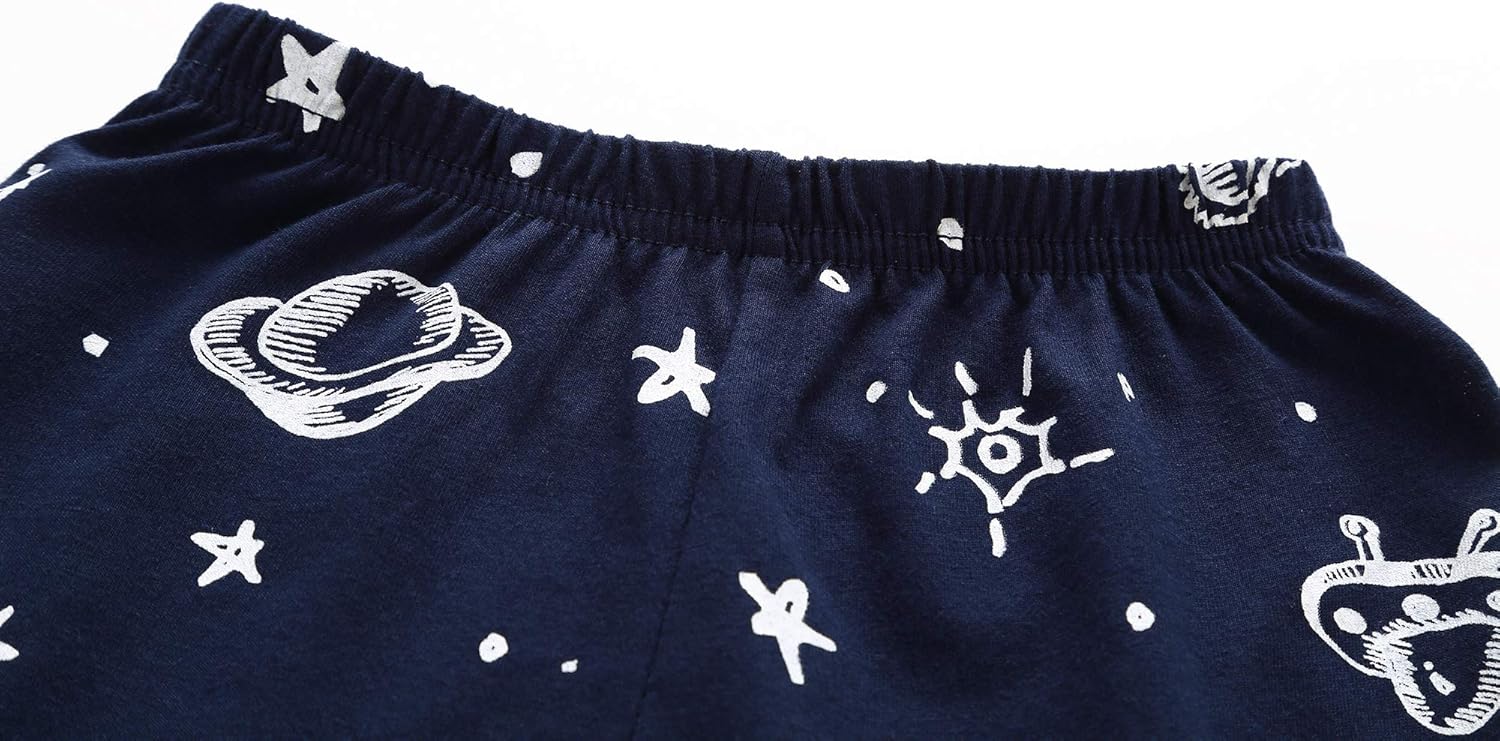 RKOIAN Little Boys Girls' Pajamas Sets Glow in The Dark Toddler Pjs Cotton Kids Sleepwear - Image 6