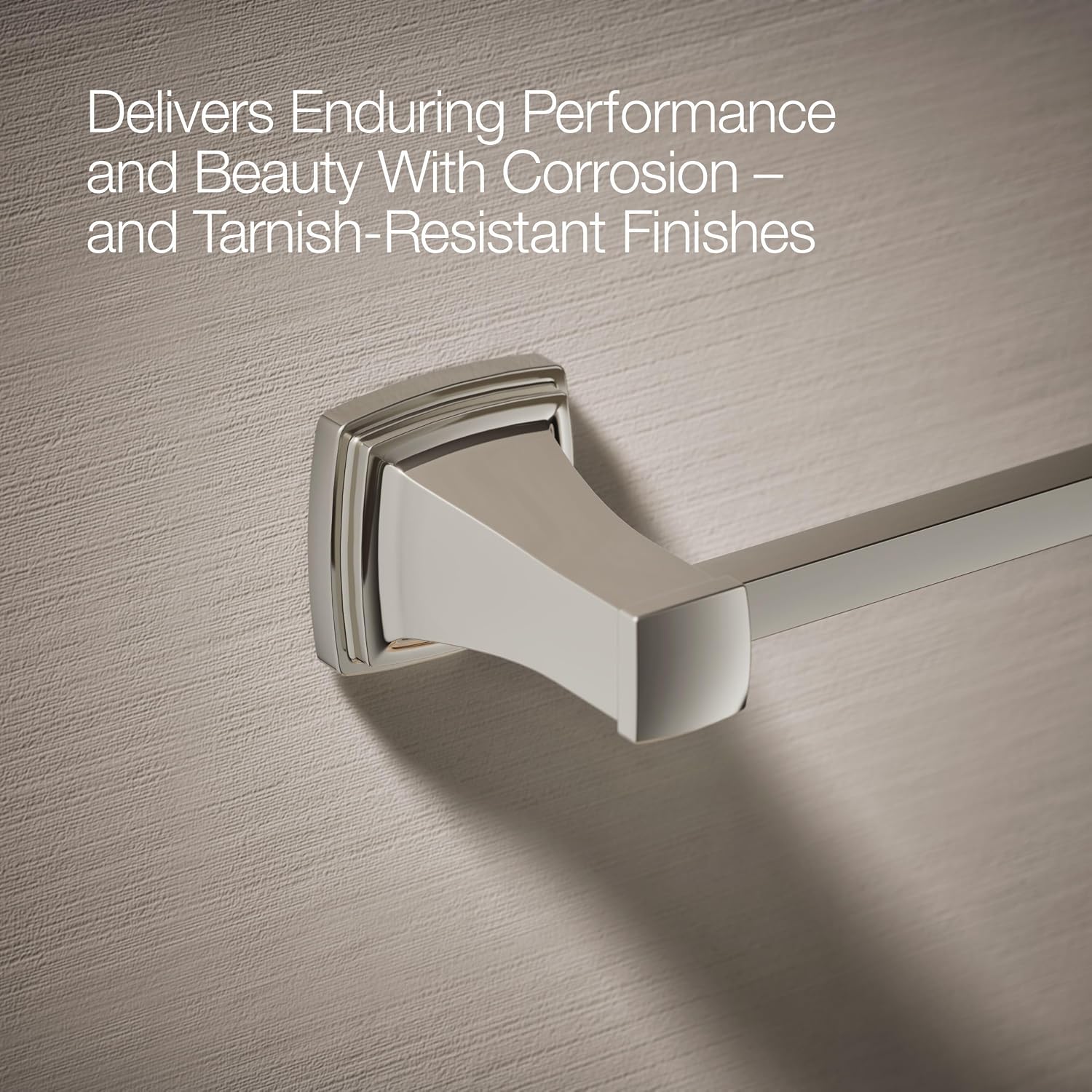Kohler 27410-SN Riff® 24" Towel bar, Vibrant Polished Nickel