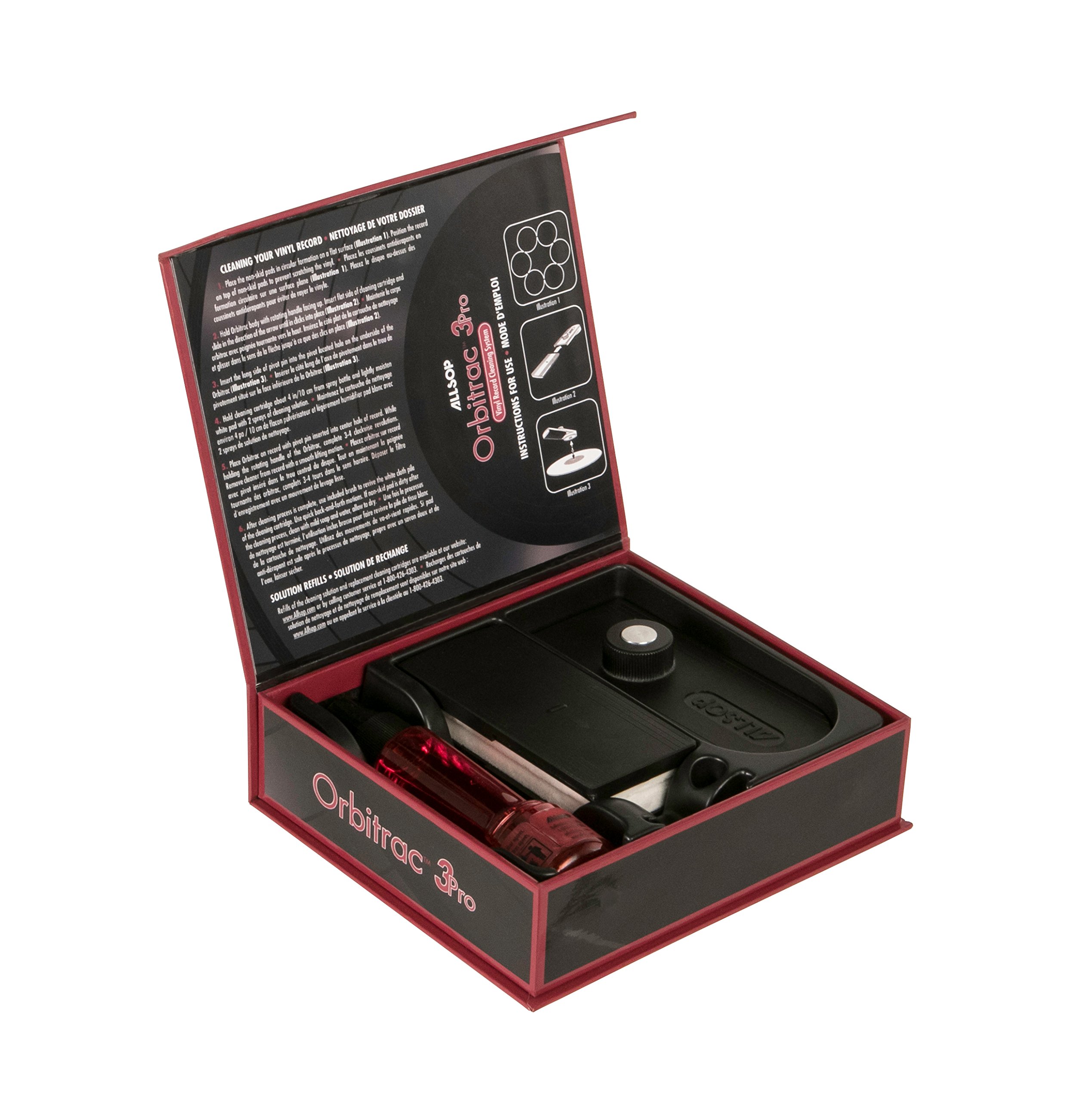 Allsop Orbitrac 3 Pro Kit de limpieza para equipos Vinilos 59 ml - Kit de limpieza para ordenador (Kit de limpieza para equipos, Vinilos, 59 ml, 7 pieza(s), Caja)
