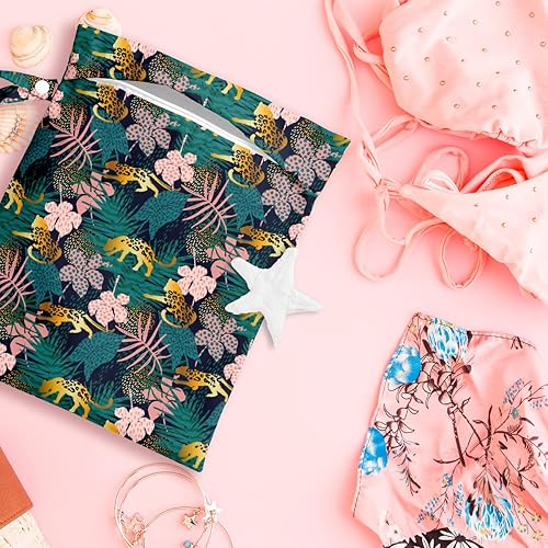 Miniatura 5 de Bolsa húmeda y seca, bolsa húmeda para traje de baño, viajes, playa, piscina, pañales, ropa sucia de gimnasio, bolsa de maquillaje, accesorios de