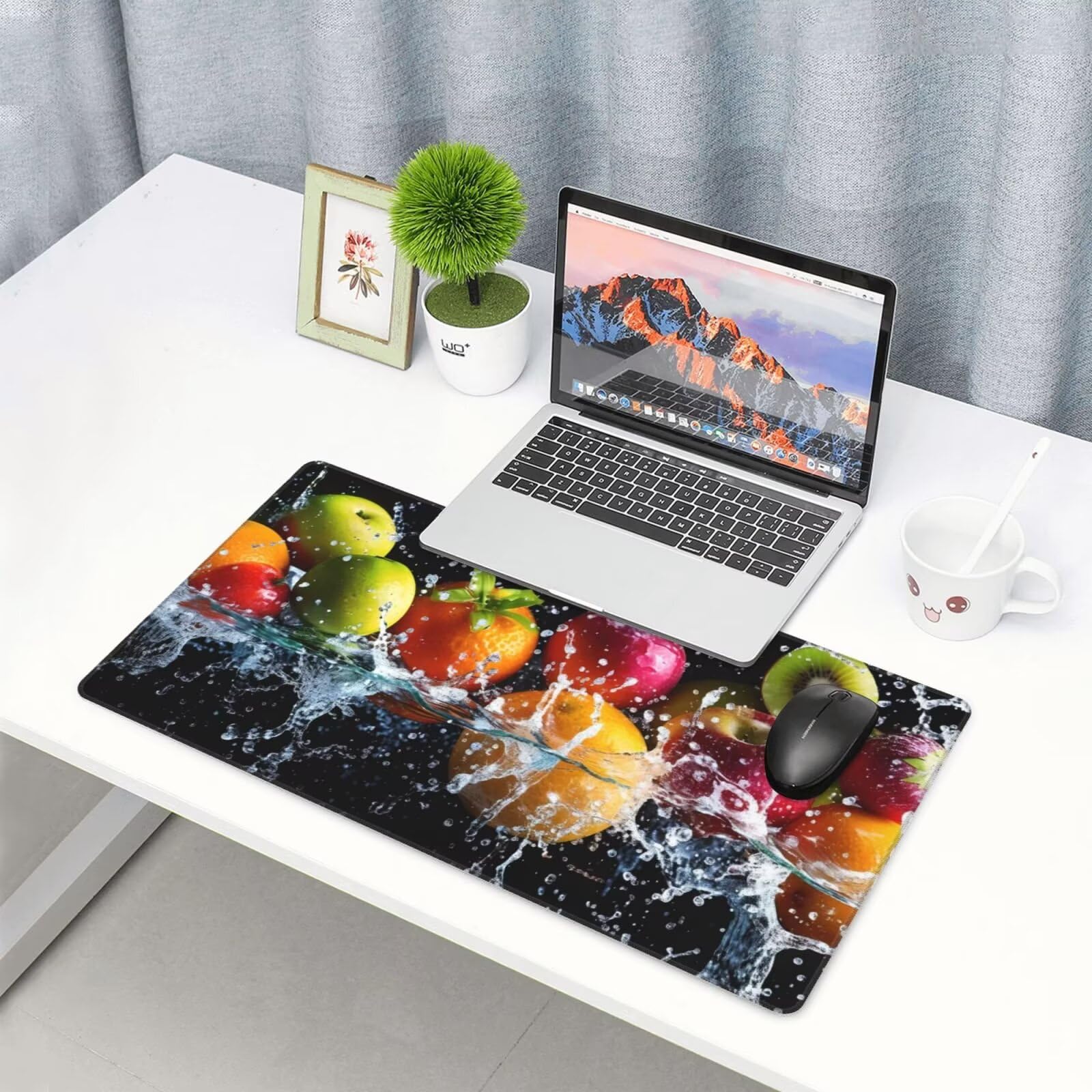 Gamingowa podkładka pod mysz, XXL, 1200 x 600 x 3 mm, podkładka pod mysz, akcesoria dla graczy, z antypoślizgową podkładką, wodoszczelna i trwała, do myszy i klawiatury, dekoracja domu, akcesoria dla