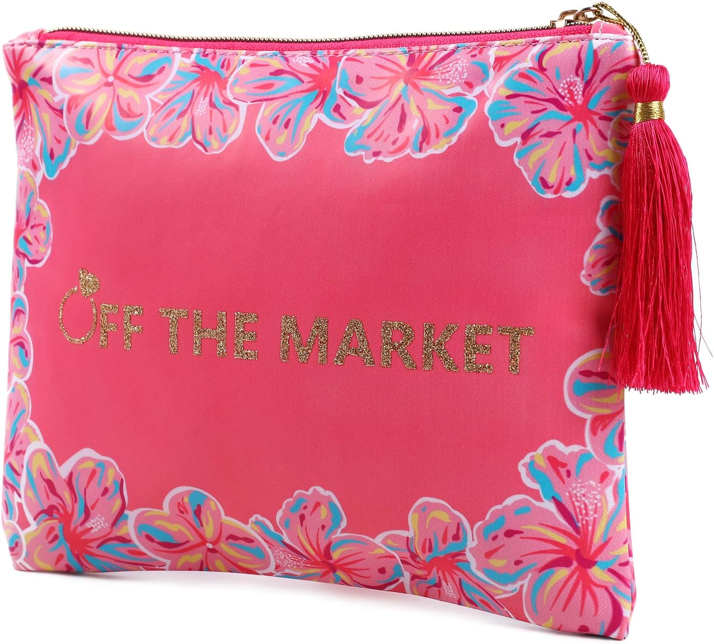 WOOMADA Large Makeup Bag Zipper Pouch Portable Travel