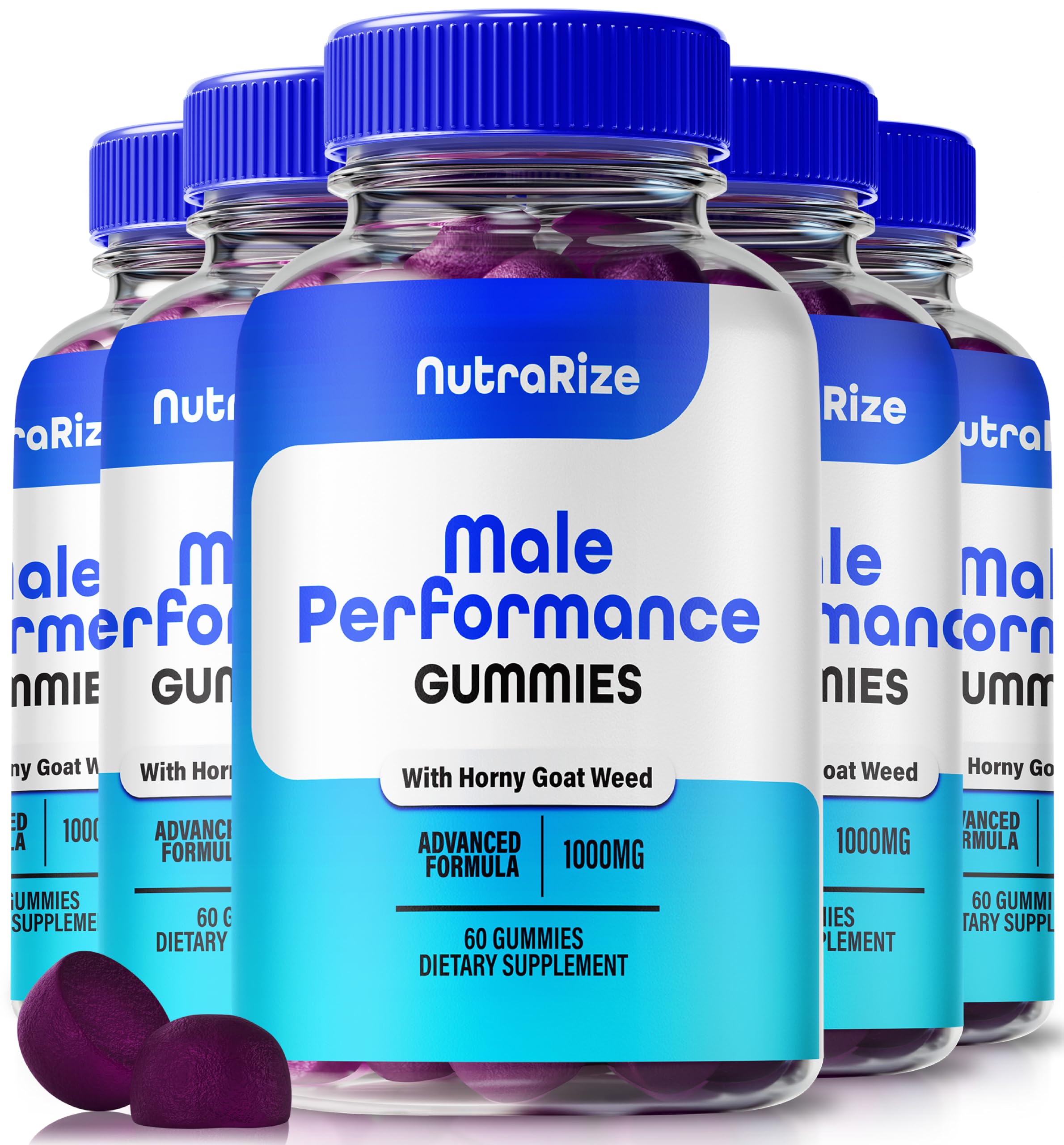 (5 Pack) Microbio ME Gummies, Official Microbio Male Gummies, All-Natural Micro Bio for Men, Premium Formula for Daily Energy, Confidence and Peak Performance, Microbio Brands ME Review (300 Gummies)