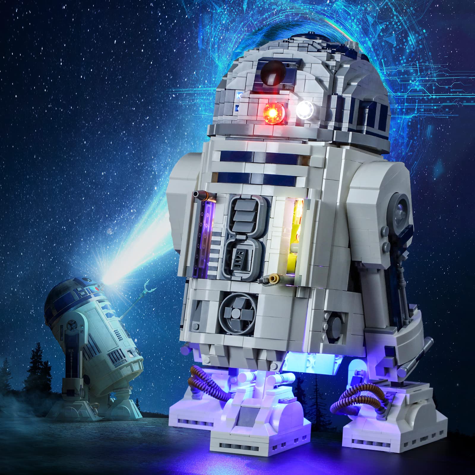 LIGHTAILING Kit Illuminazione A LED Per Modello 75308 R2-D2 - Set Di Luci Per Mattoncini, Compatibile Con Il Modello Da Costruire (non Include Il Modello), Garanzia 2 Anni - 2