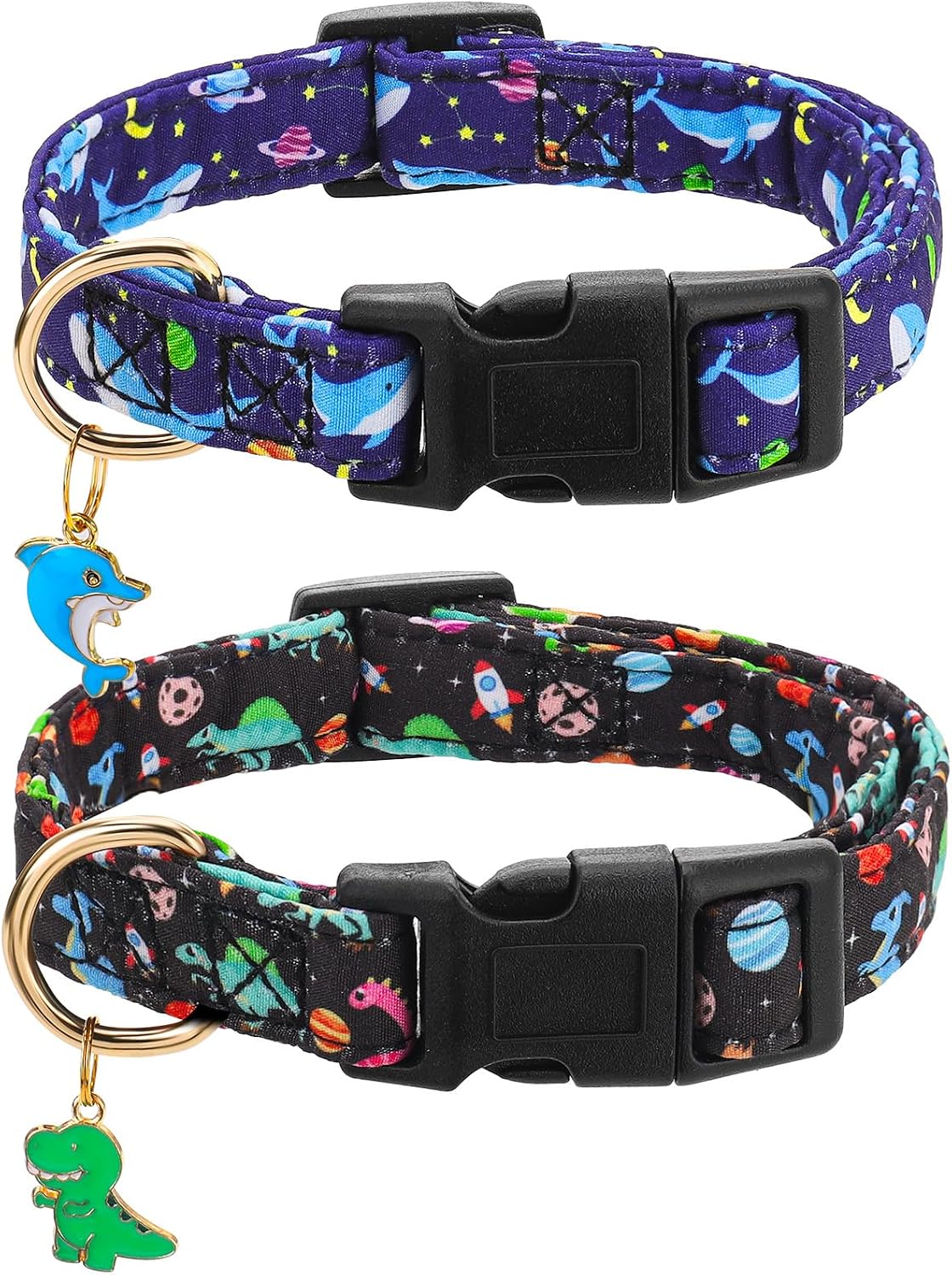 2 Pack Dog Collars for Small Dogs Boy Dog Collars for Male Dogs