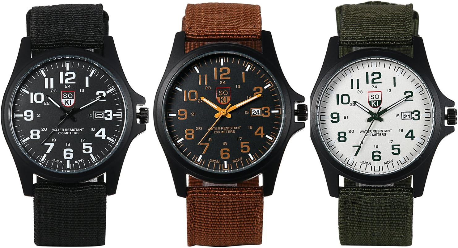 Lancardo Orologio da polso da uomo e donna, cinturino