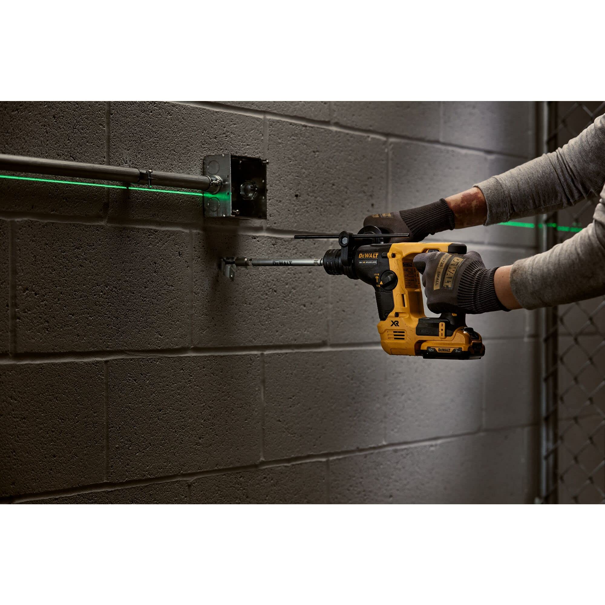 Martillo sin escobillas XR 12V SDS-Plus® 1,1J 2 modos sin cargador/batería con Maletín TSTAK