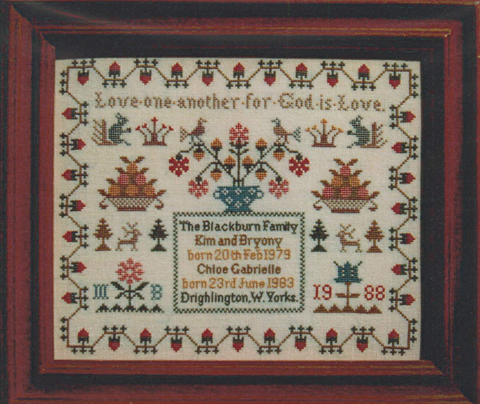 Moira Blackburn Sampler Chart by Moira Blackburn