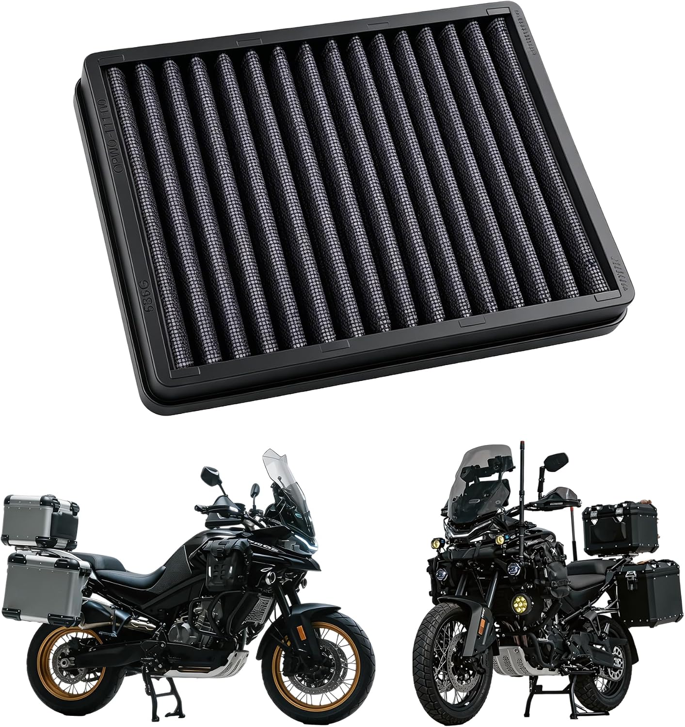 Motorcycle High Flow Air Filter High Efficiency Factory Replacement Compatible with CFMOTO Ibex 800 S/T/E 2023 2024 2025 2026,50% More Air Intake,0PW0-111100,CFMOTO Ibex 800 Accessories