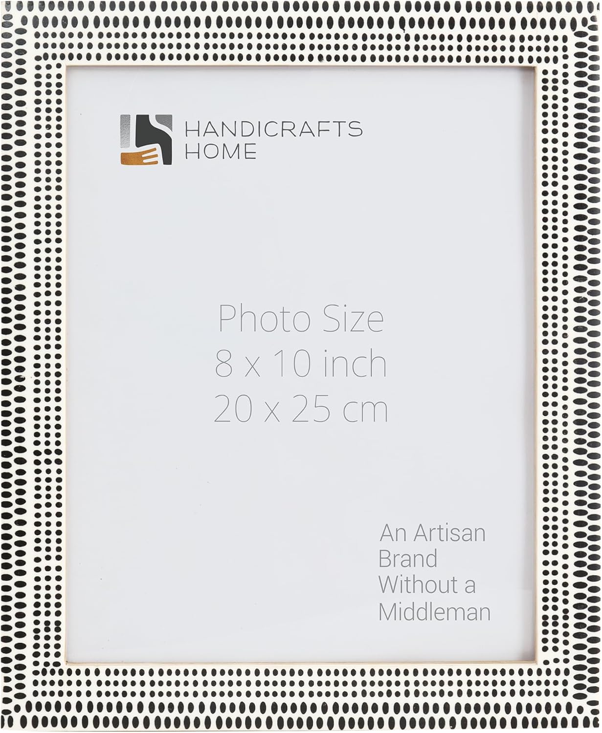 Handicrafts Home 8x10 Picture Frames - Style Wall Hanging & Desk Décor, Farmhouse Photo Frame, Living Room, Office & Home Décor, Small Picture Frame for Diploma & Wall Decor, Rhythm Particles