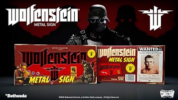 Doctor Collector DCWOLF02 Wolfenstein The New Colossus Metal Sign