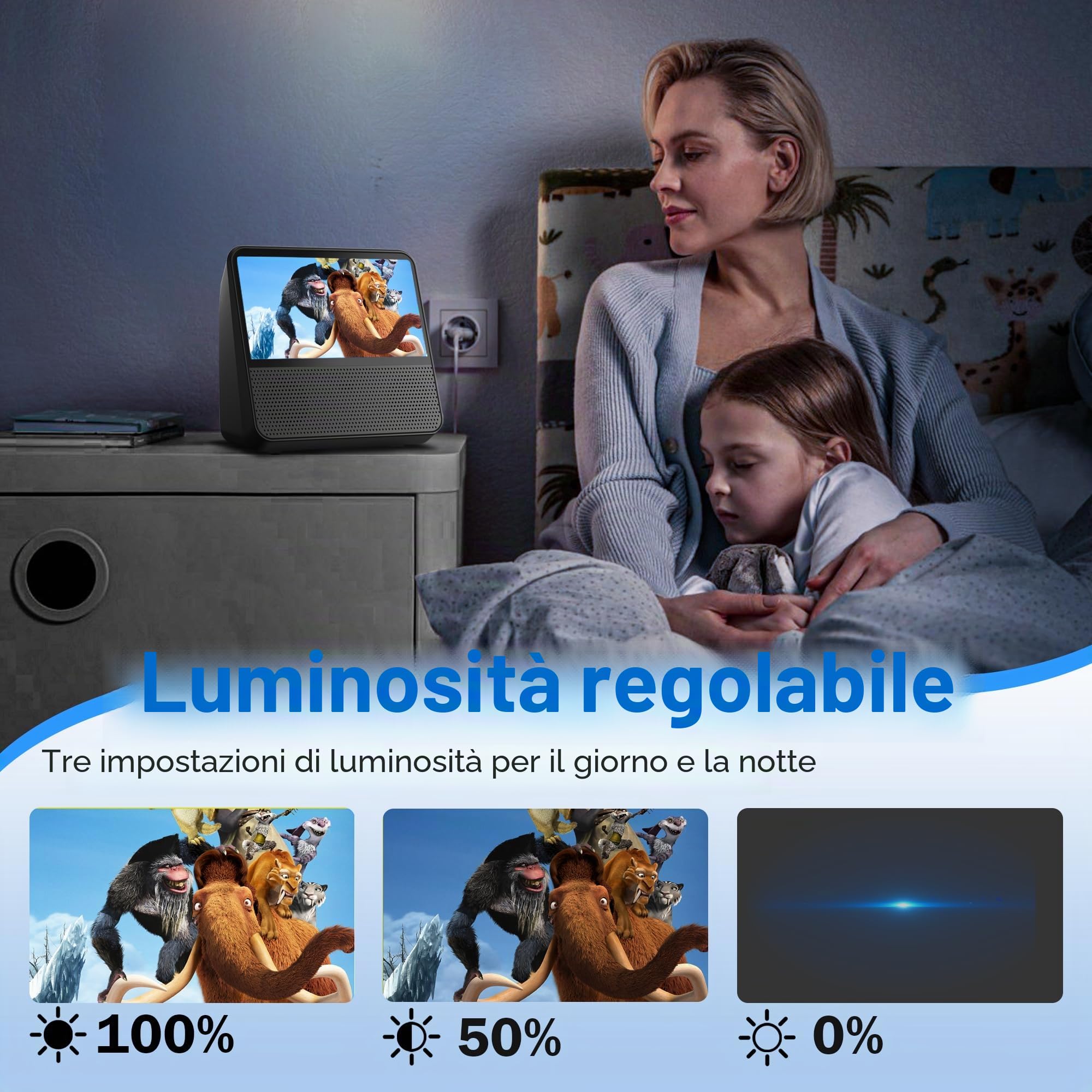 Lettore DVD Portatile 9,8‘’ con Schermo, Batteria 4000mAh Viaggio in Auto | Lettore DVD per Bambini TV, Supporta Bluetooth/AUX/AV/USB, Timer Sleep, Sync TV, DVD Player Multiregionale con Telecomando