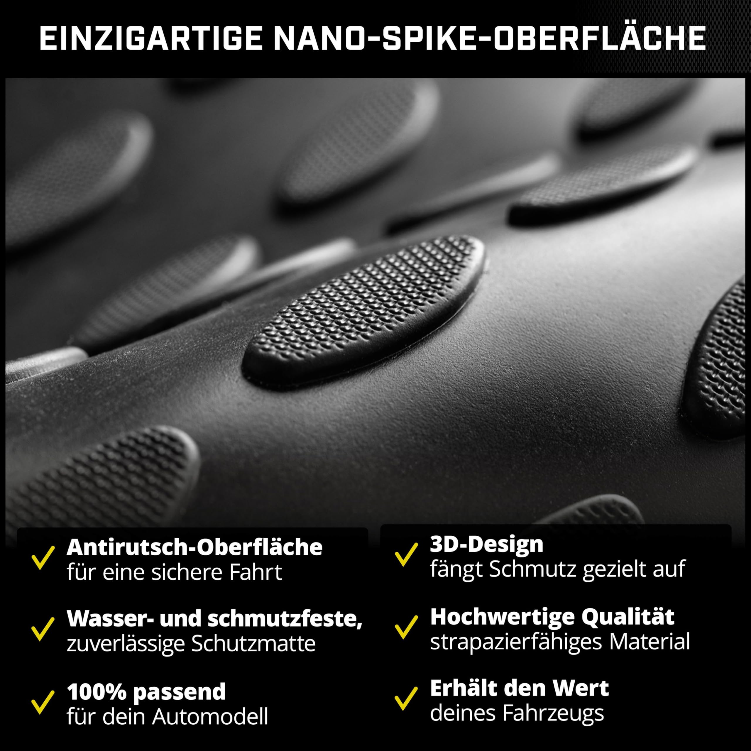 WALSER XTR mata do bagażnika kompatybilna z Opel Astra J Sports Tourer 2010-2015, w 100% dopasowana mata antypoślizgowa, gumowa mata do samochodu, mata ochronna do bagażnika, mata antypoślizgowa, gumowe maty samochodowe