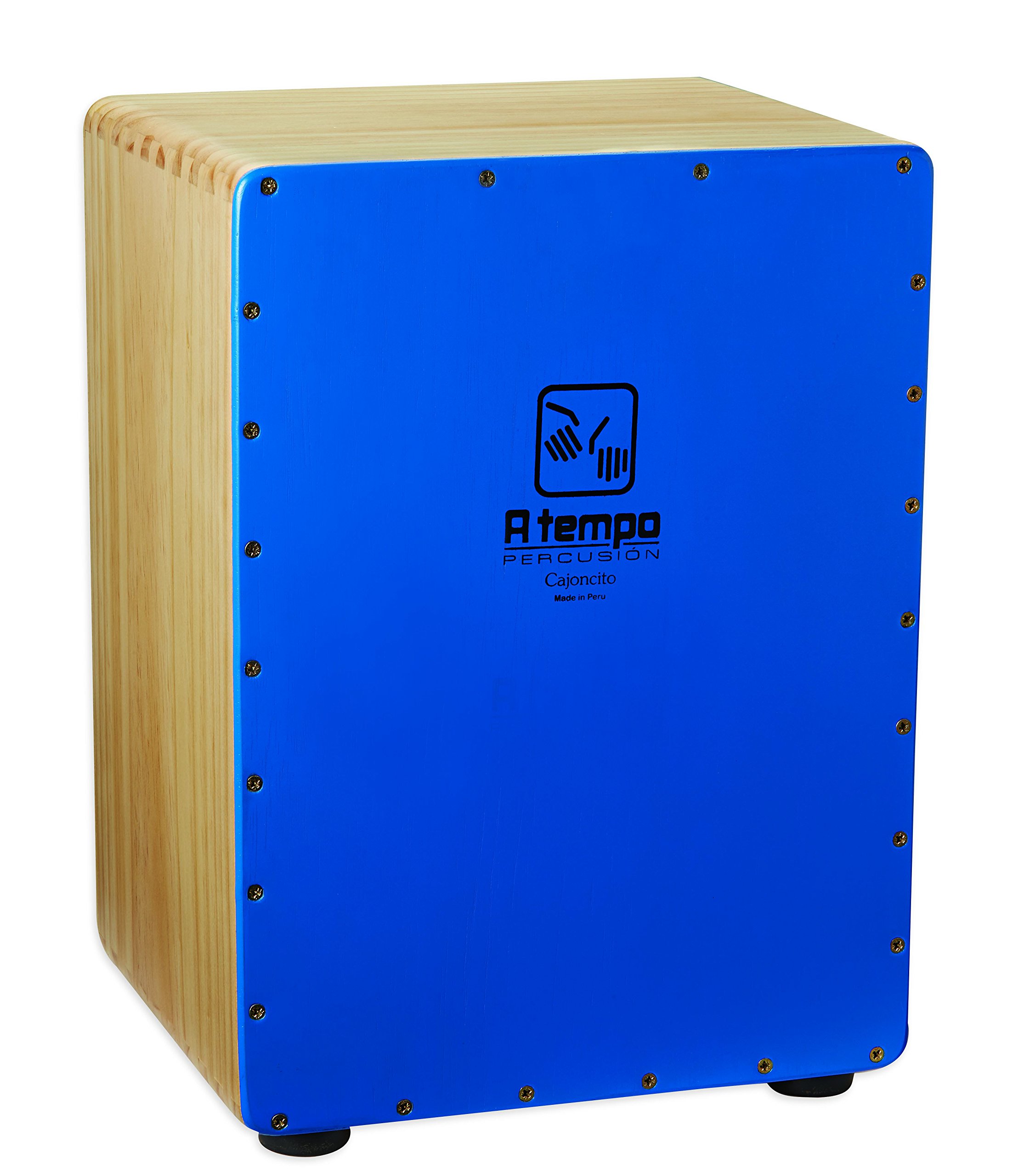Amazon | A Tempo Percusion Cajon ブルー (CJ-CCITO-B1) | カホン